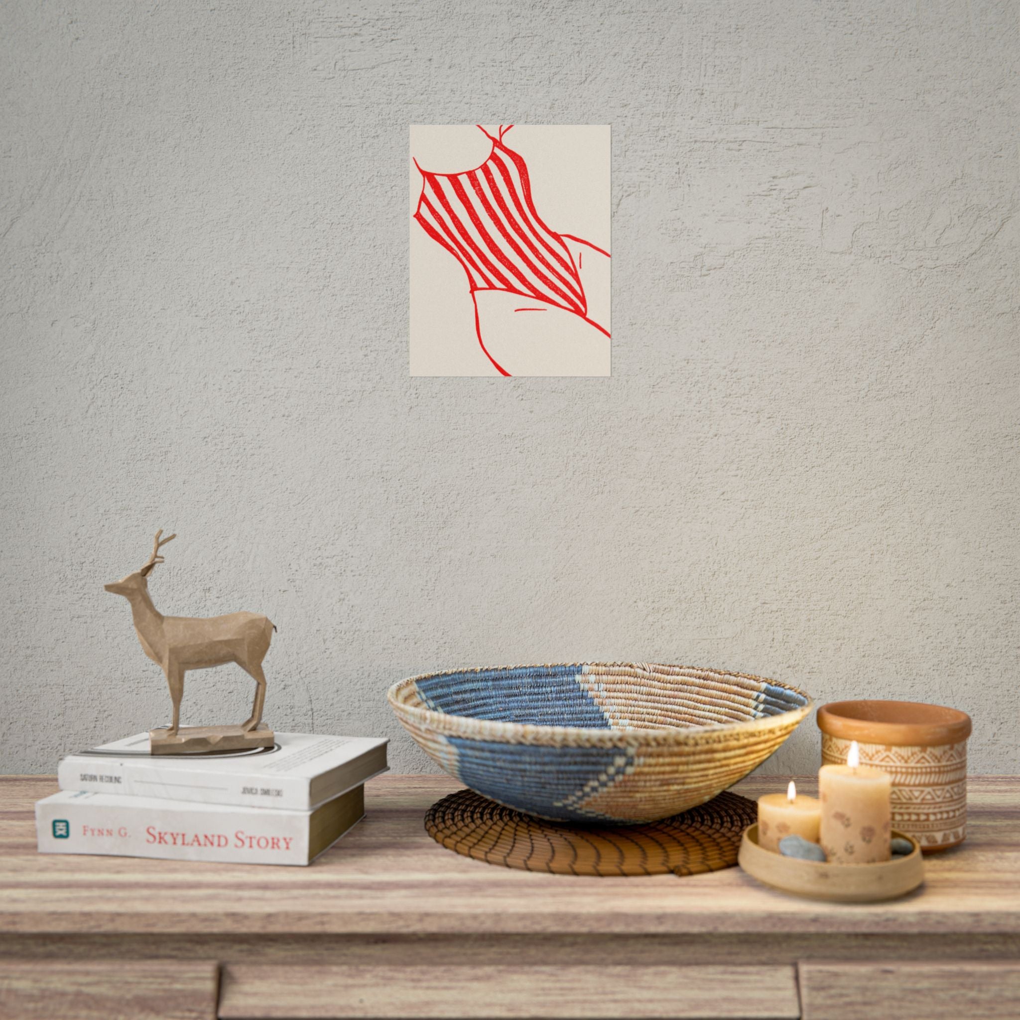 Rolled Poster - Red Swimsuit