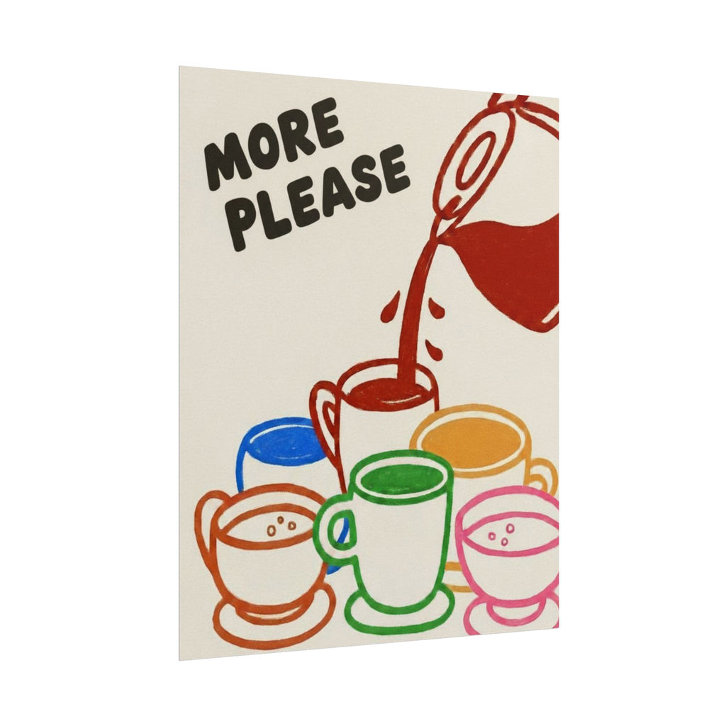 Rolled Poster — More Please