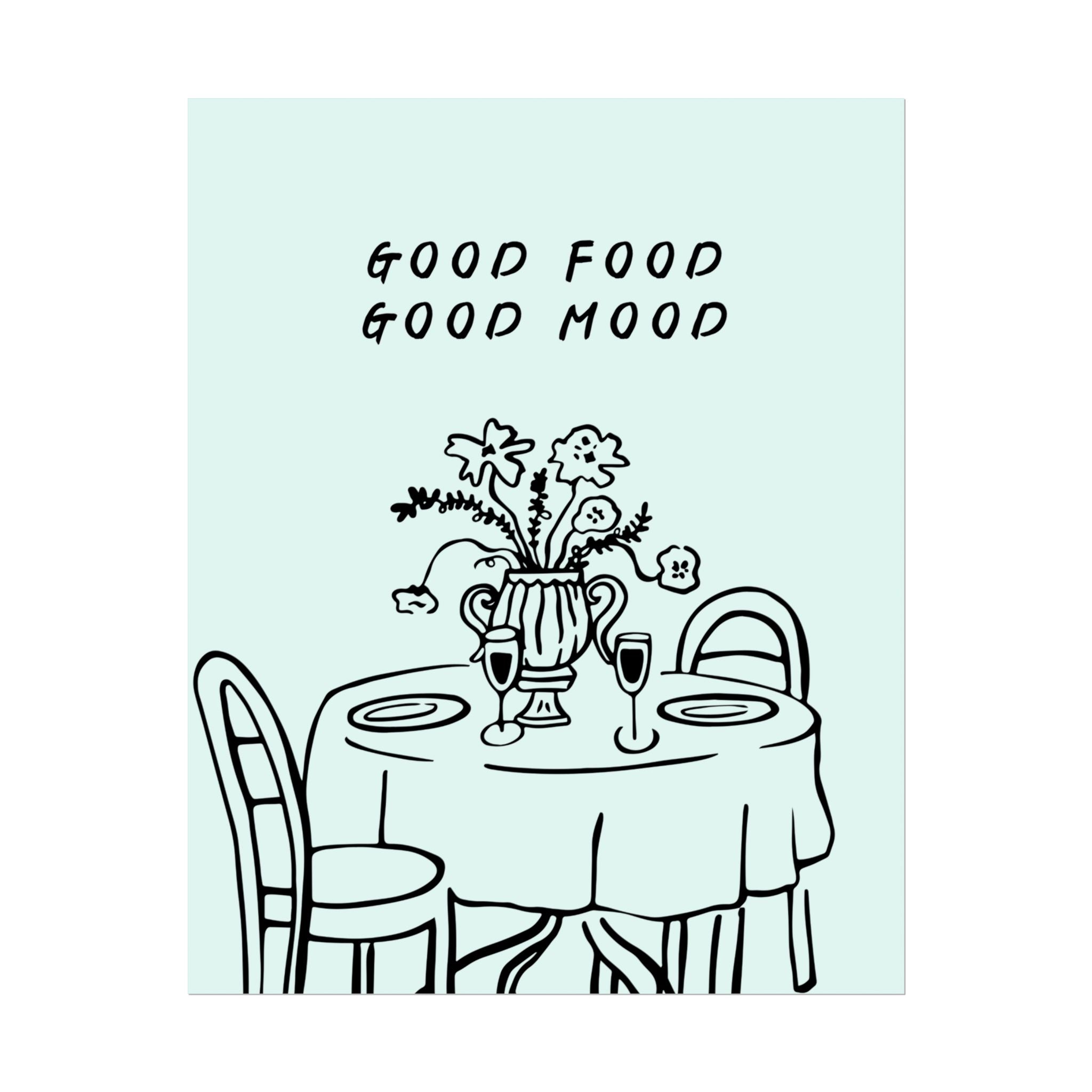 Rolled Poster — Good Food Good Mood