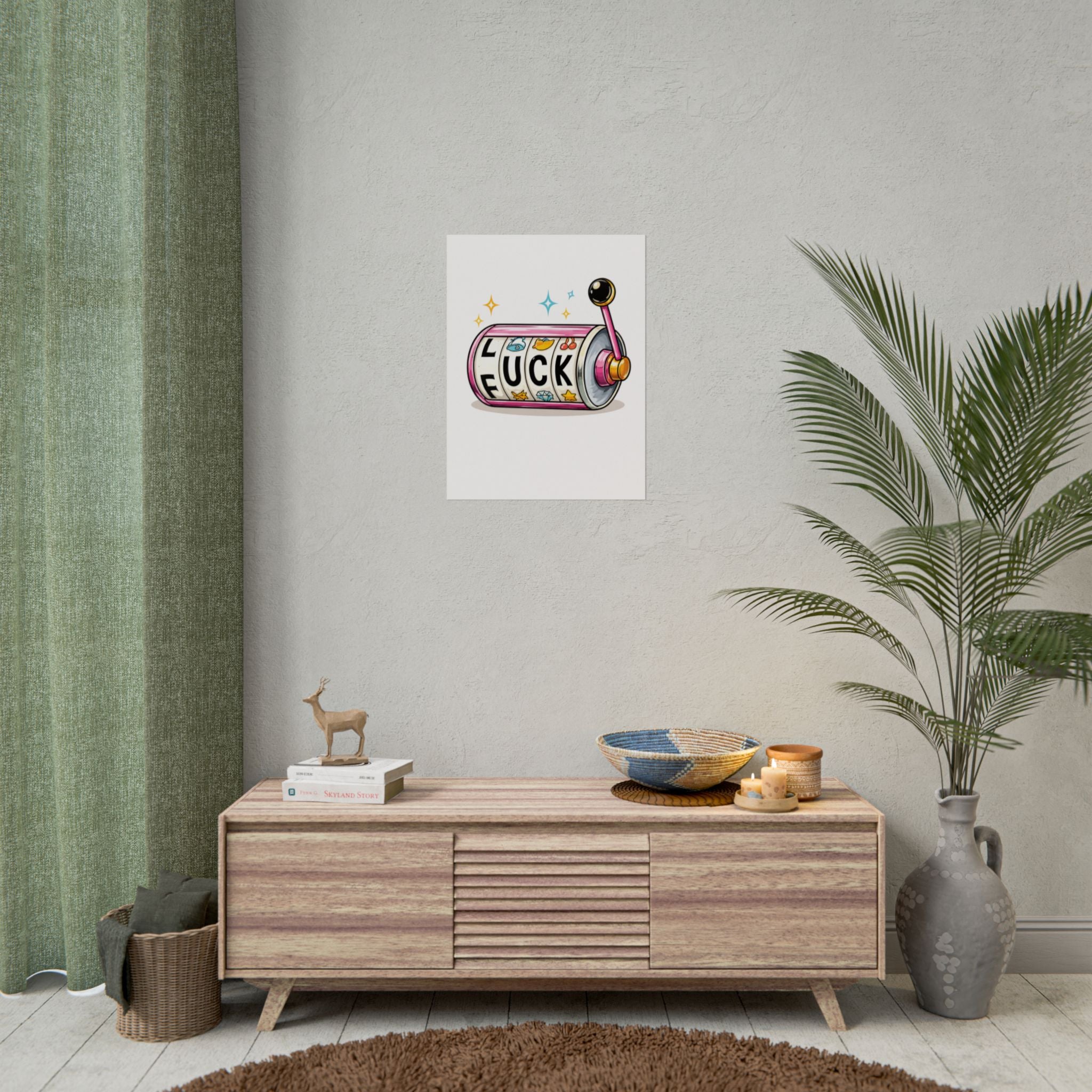 Rolled Poster- Slot Machine 'Luck'