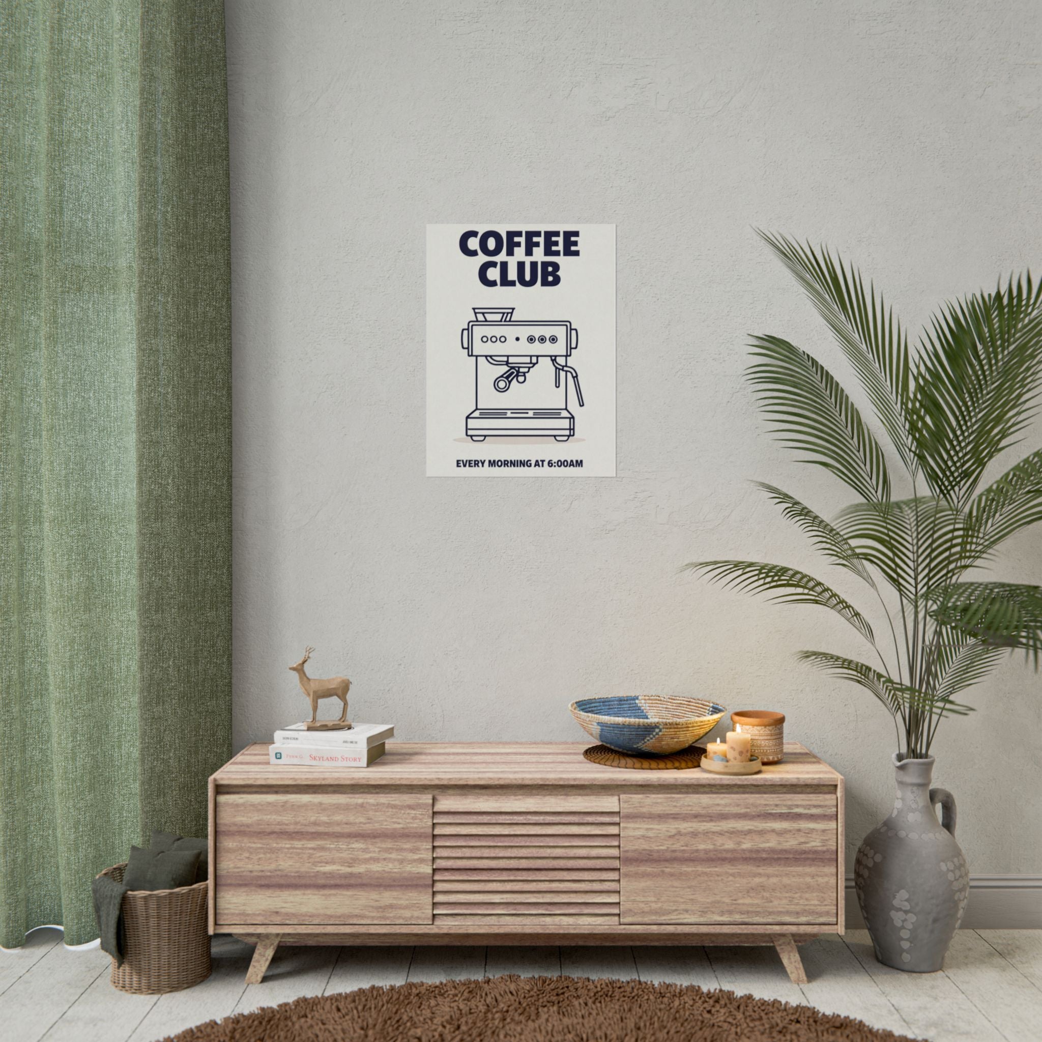 Rolled Poster- Coffee Club