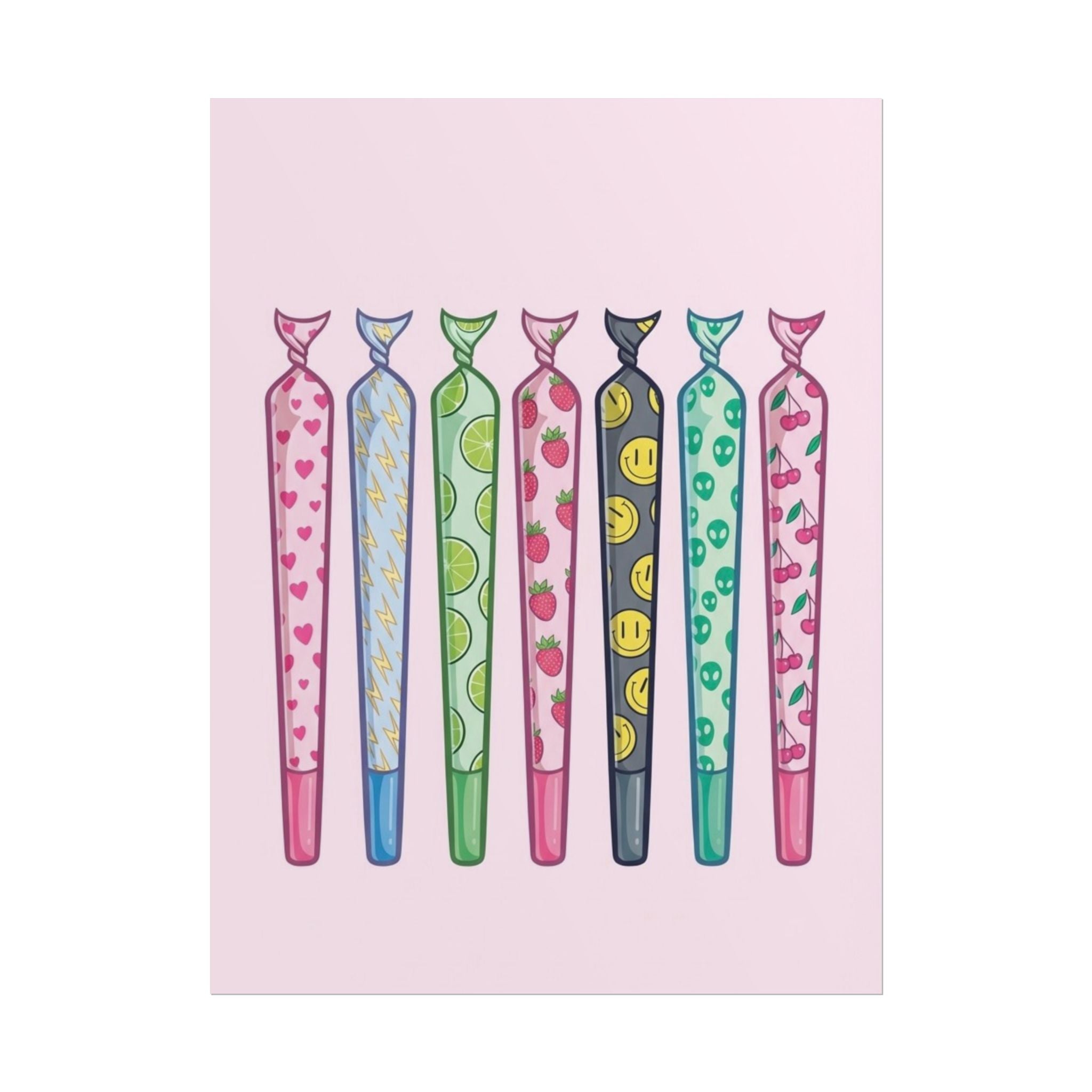Rolled Posters — Cute Patterned Blunts