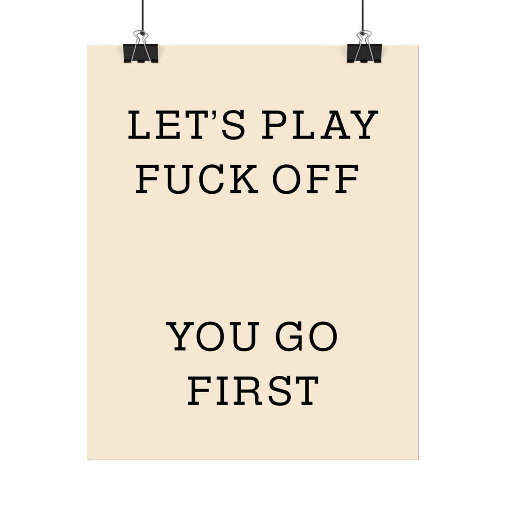 Rolled Posters - Lets Play