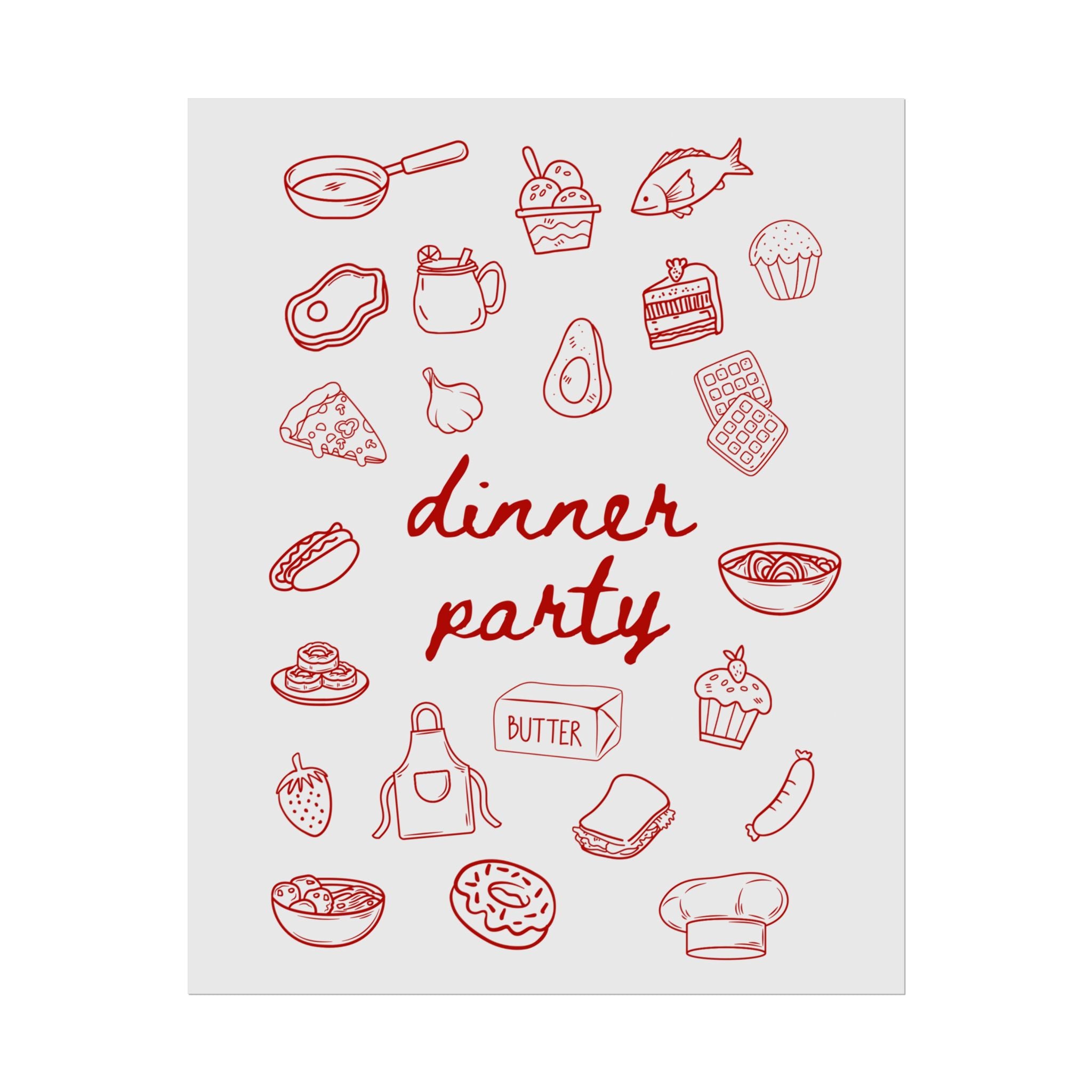 Rolled Poster - Dinner Party