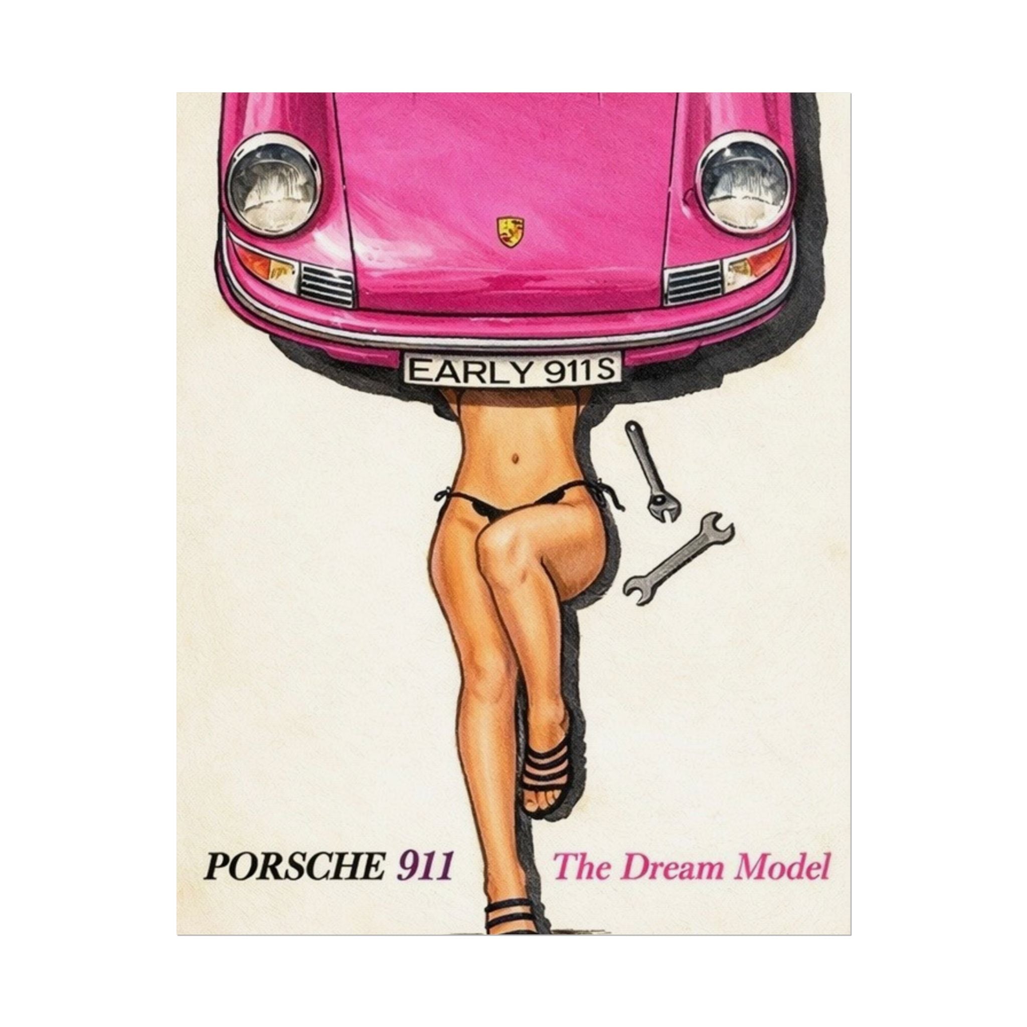 Rolled Poster — Vintage Porsche 911 'The Dream Model'