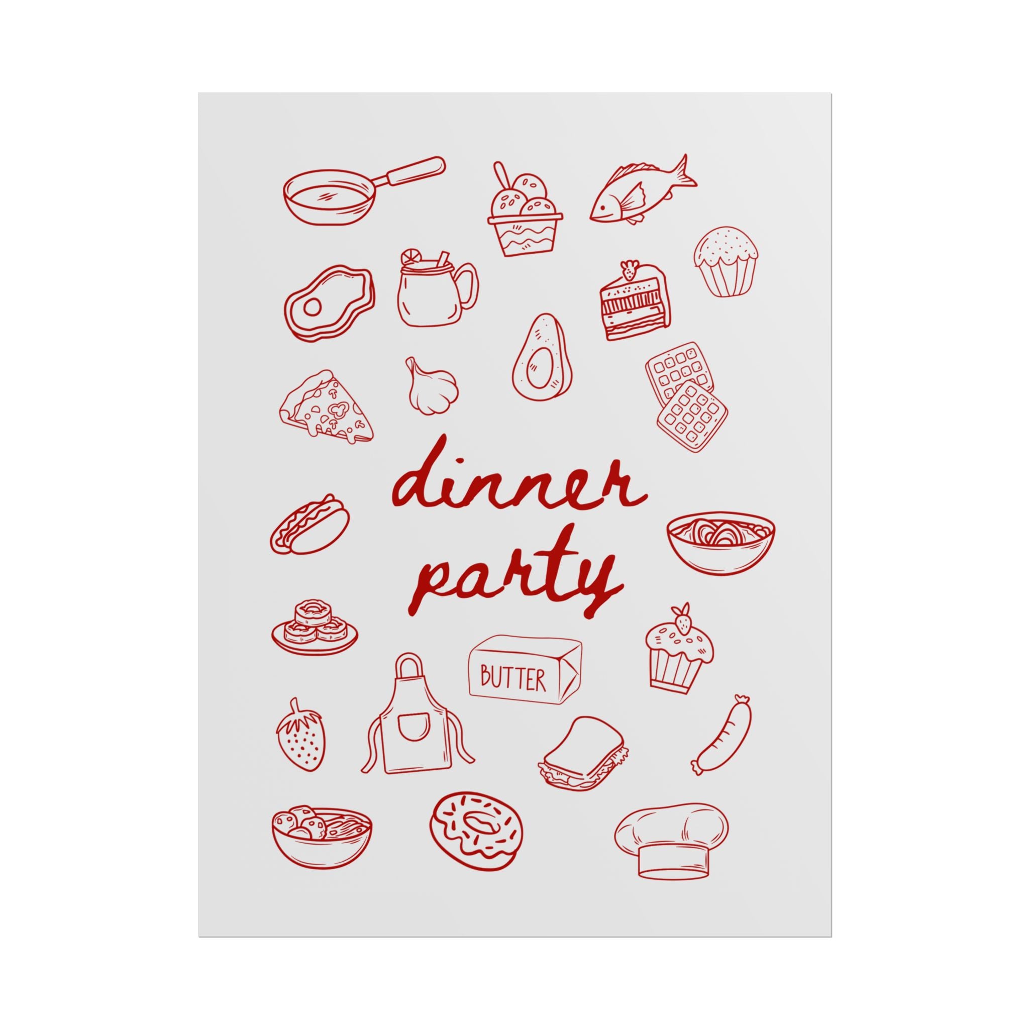 Rolled Poster - Dinner Party