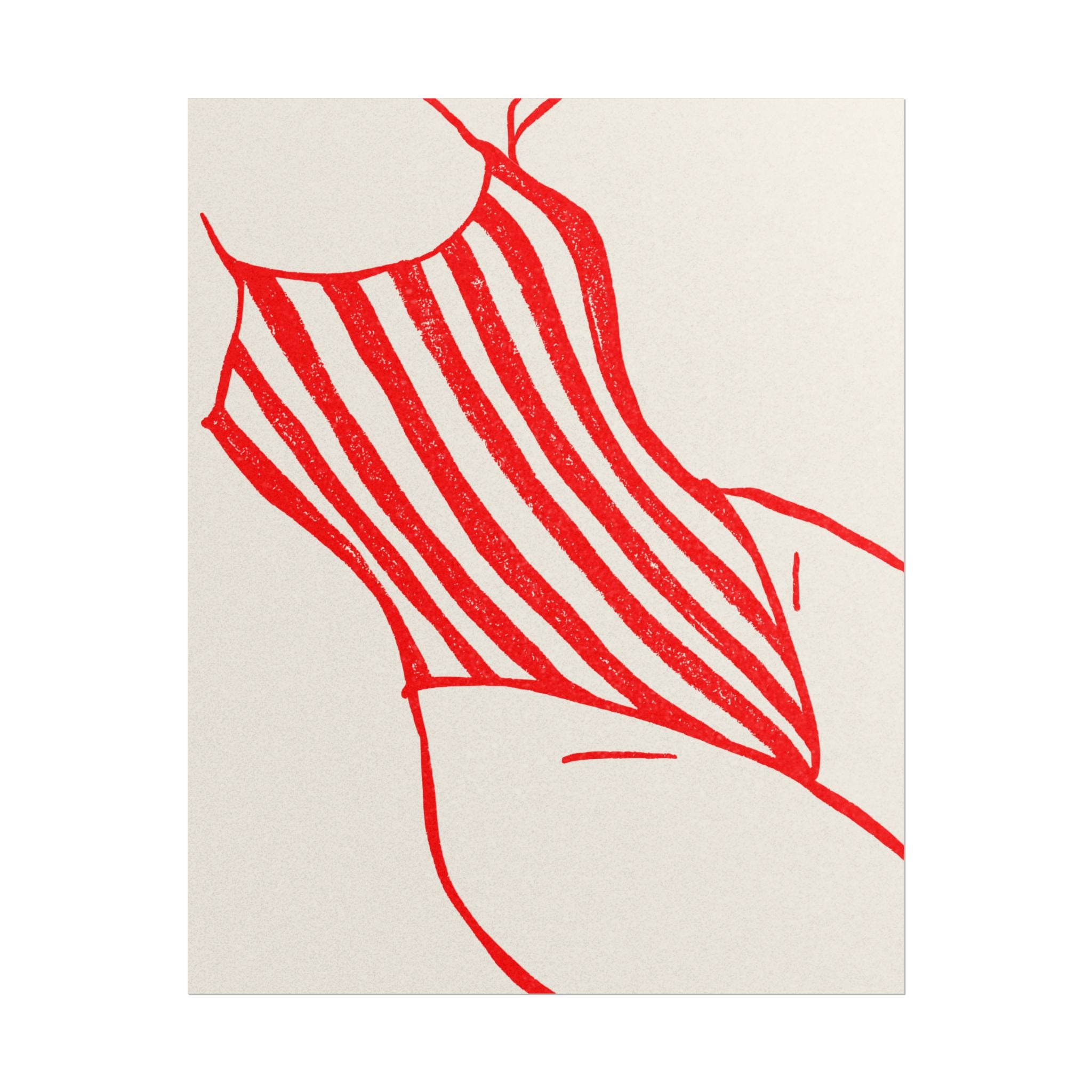 Rolled Poster - Red Swimsuit