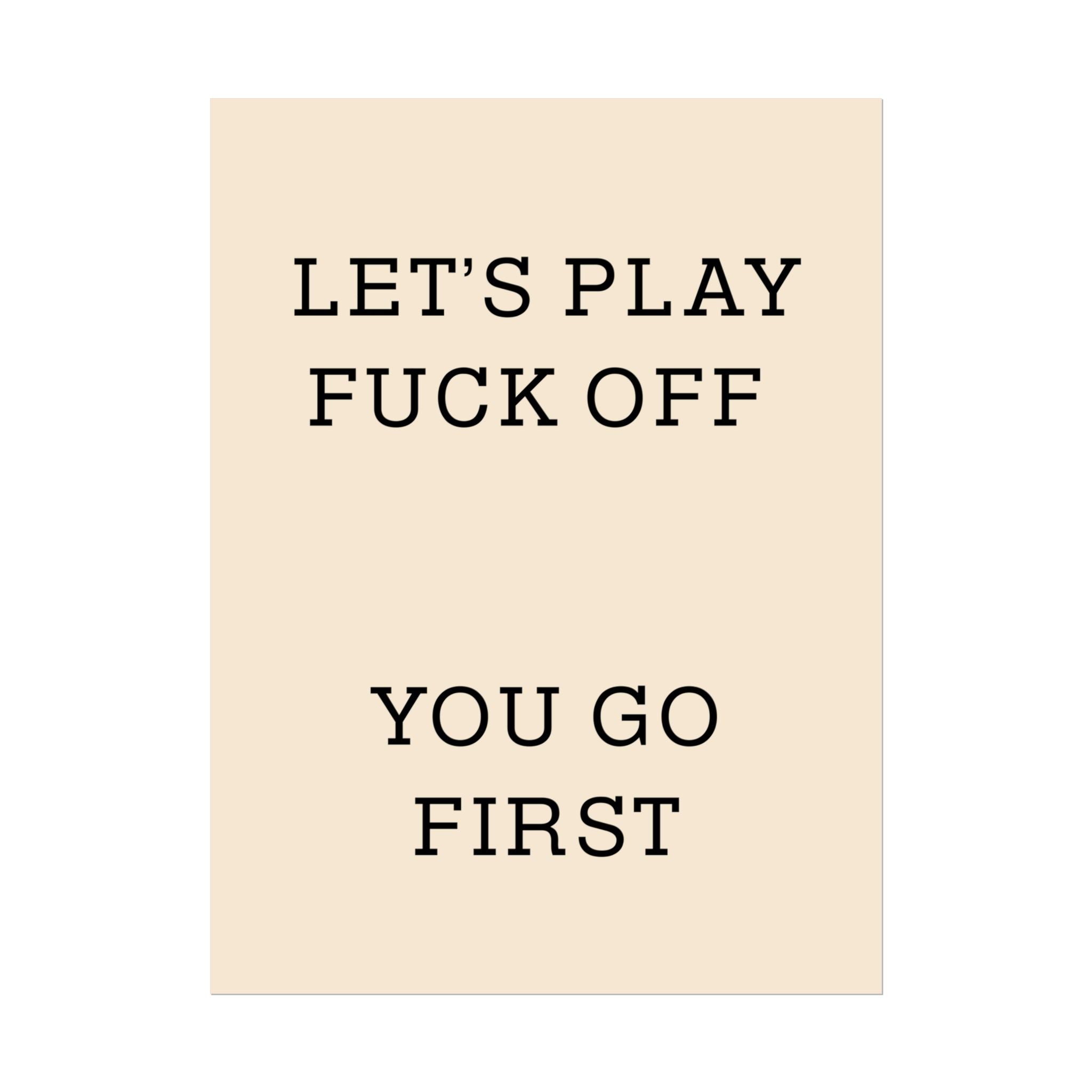 Rolled Posters - Lets Play