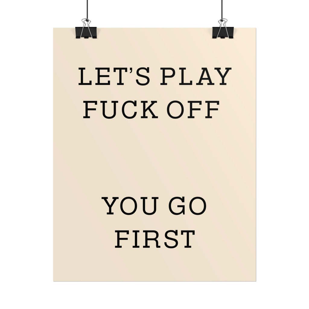 Rolled Posters - Lets Play
