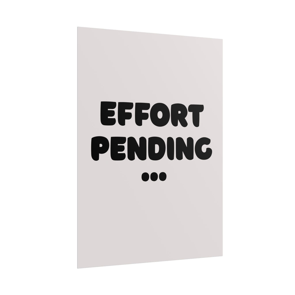 Rolled poster - Effort pending