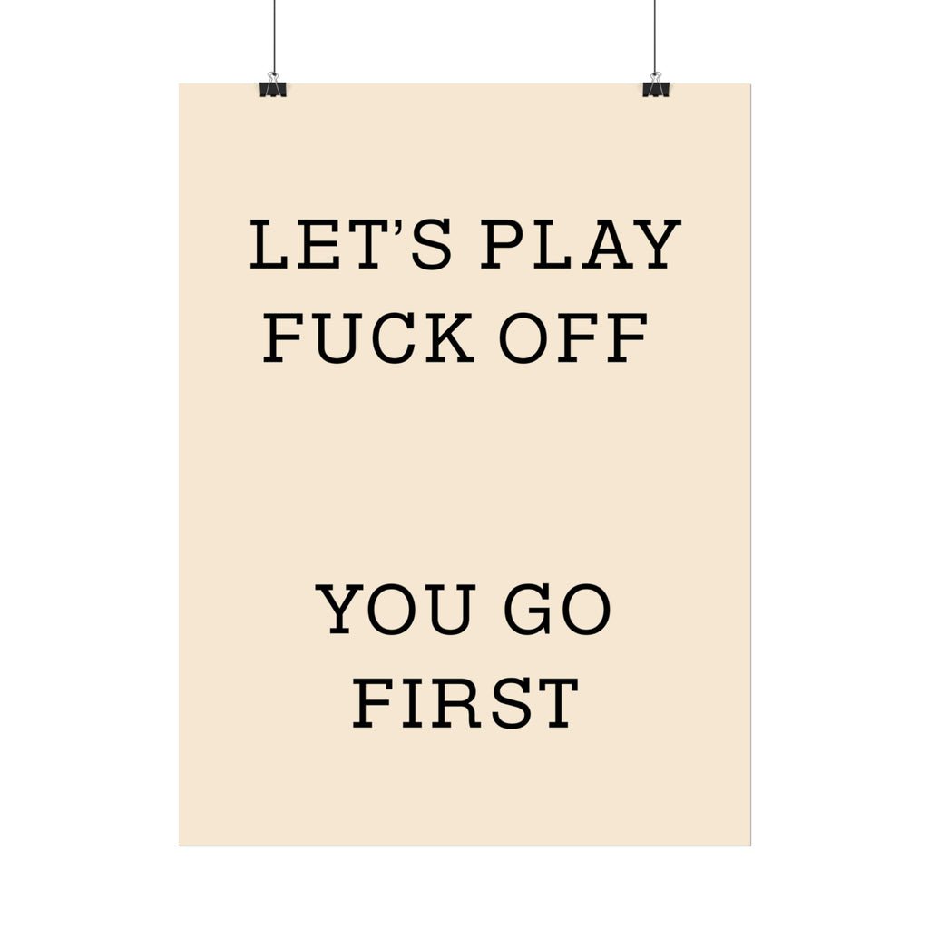 Rolled Posters - Lets Play