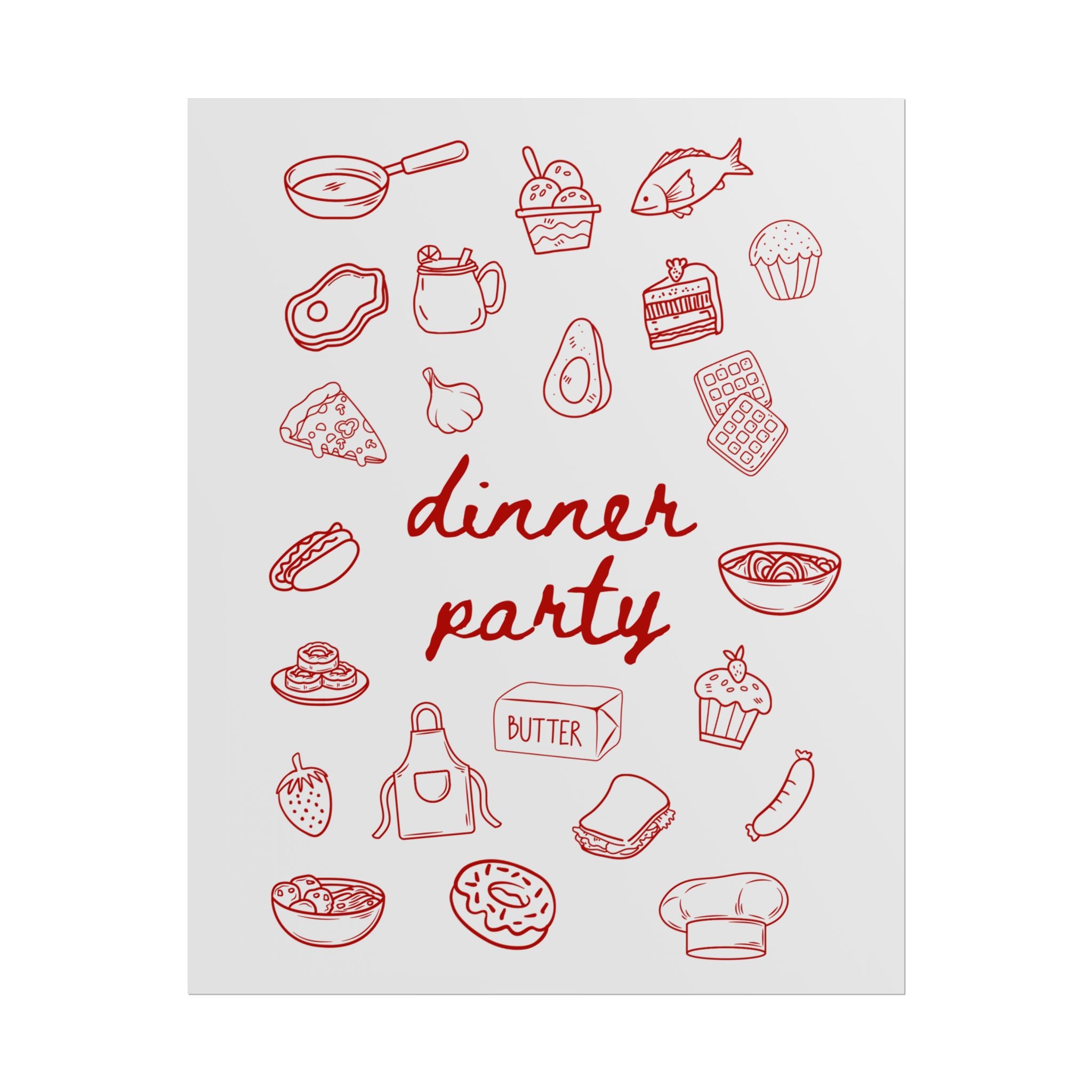 Rolled Poster - Dinner Party