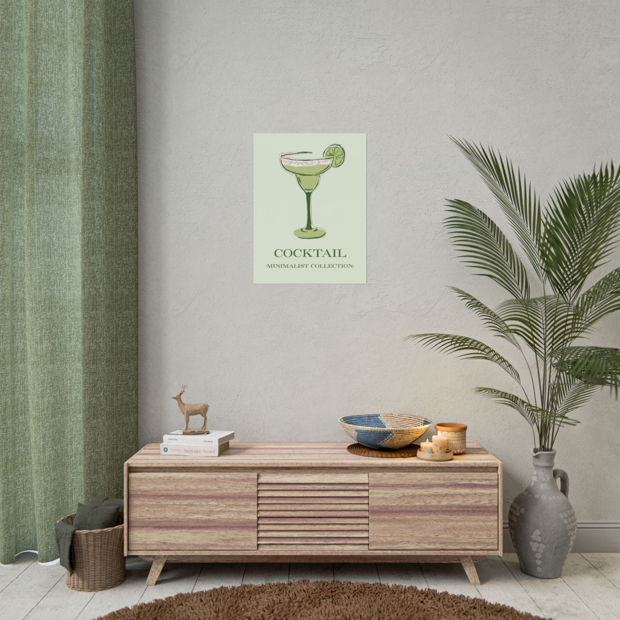 Rolled Posters - Green Cocktail