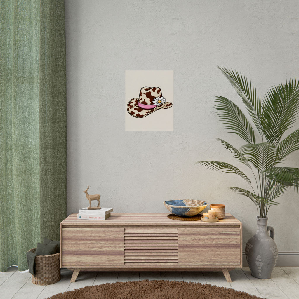 Rolled Poster - Cowgirl Hat