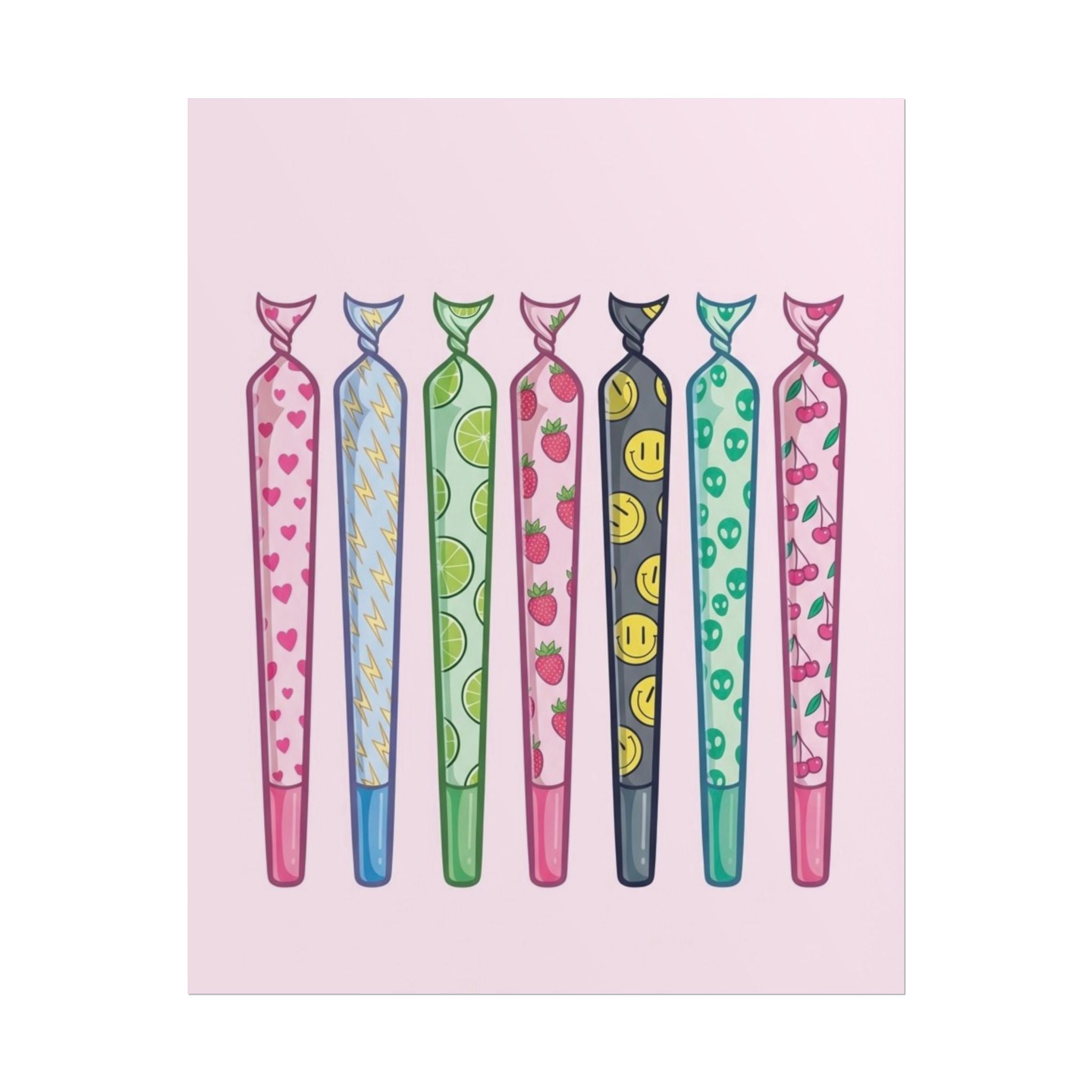Rolled Posters — Cute Patterned Blunts