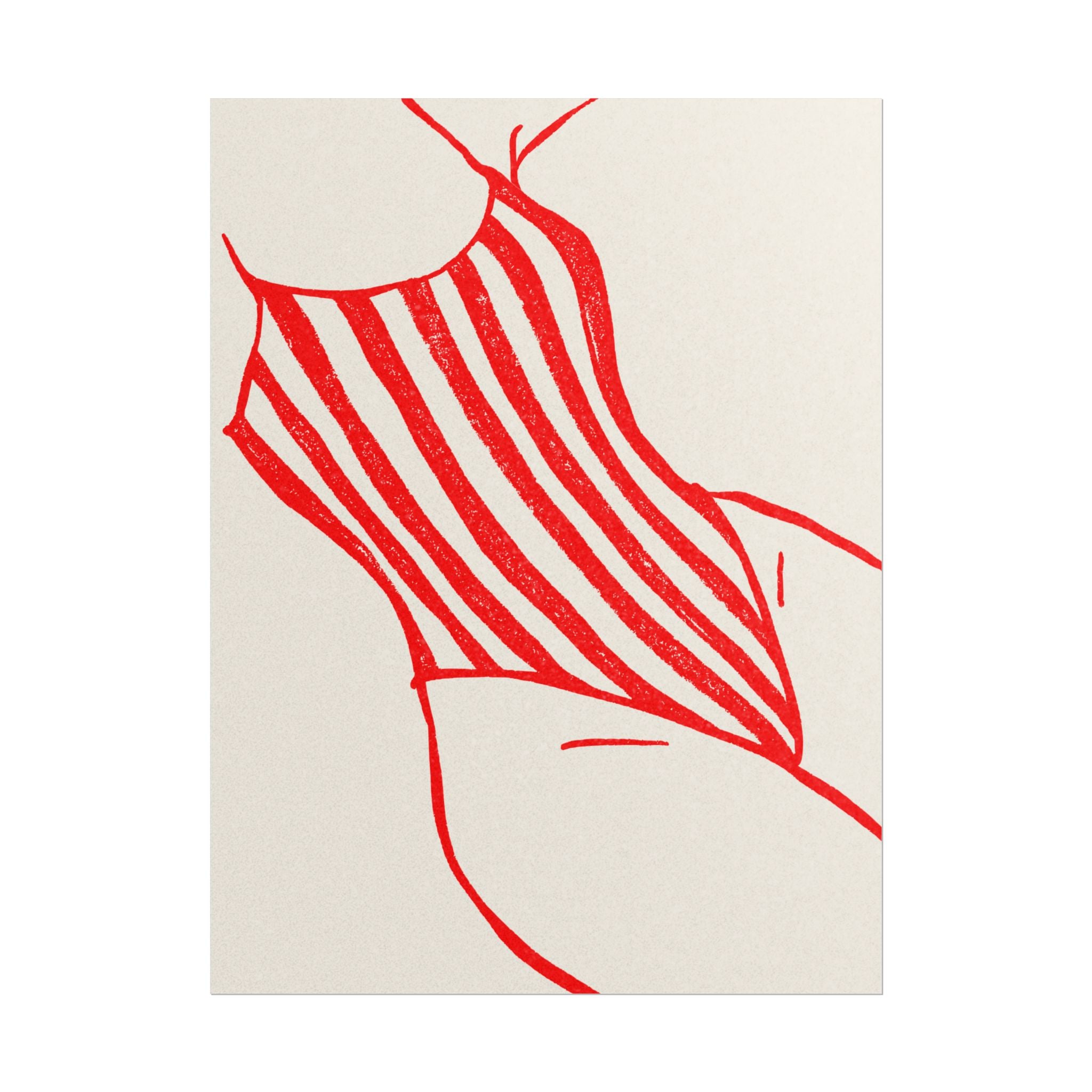 Rolled Poster - Red Swimsuit