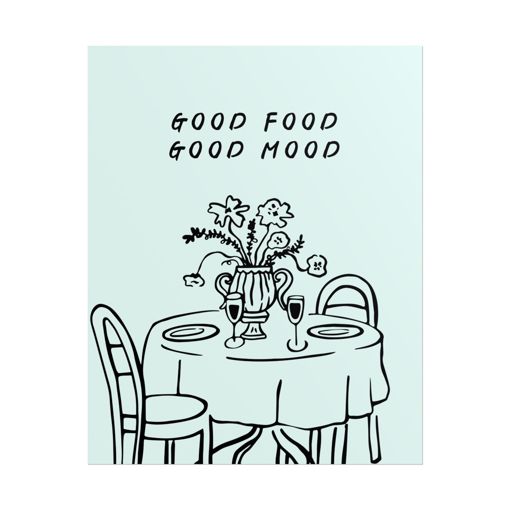 Rolled Poster — Good Food Good Mood