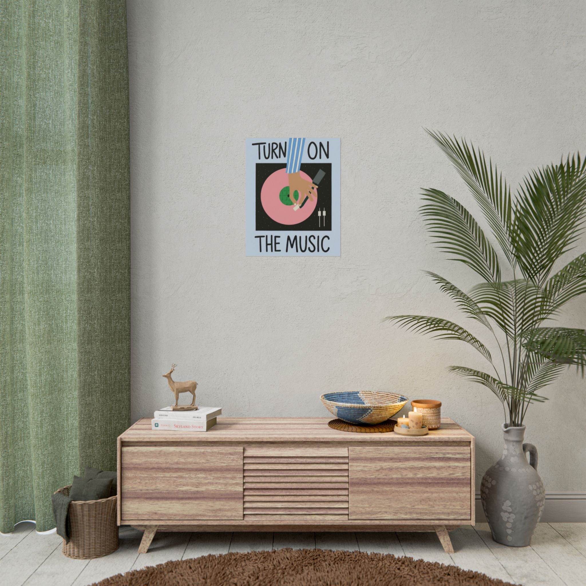 Rolled Poster - Turn On The Music