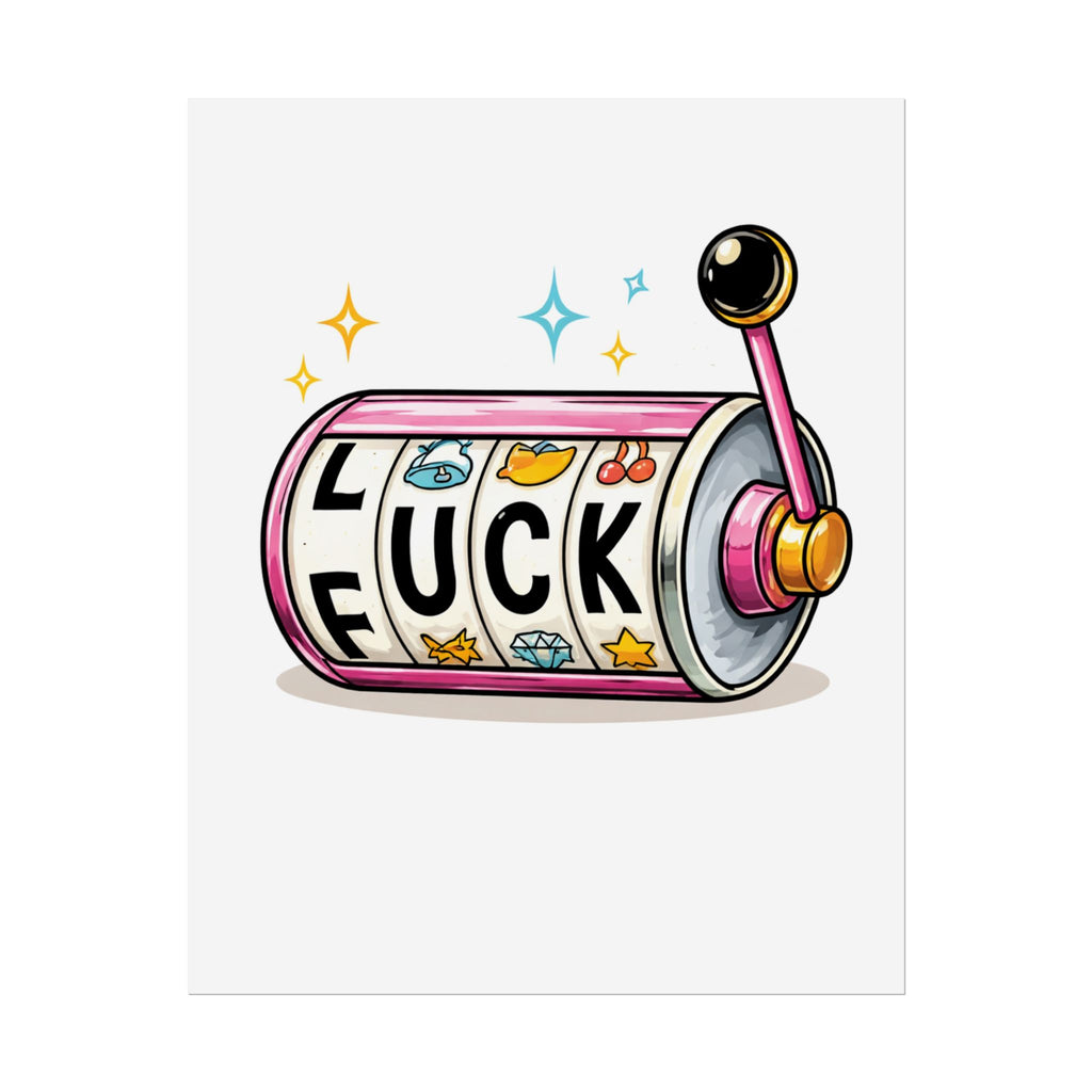 Rolled Poster- Slot Machine 'Luck'