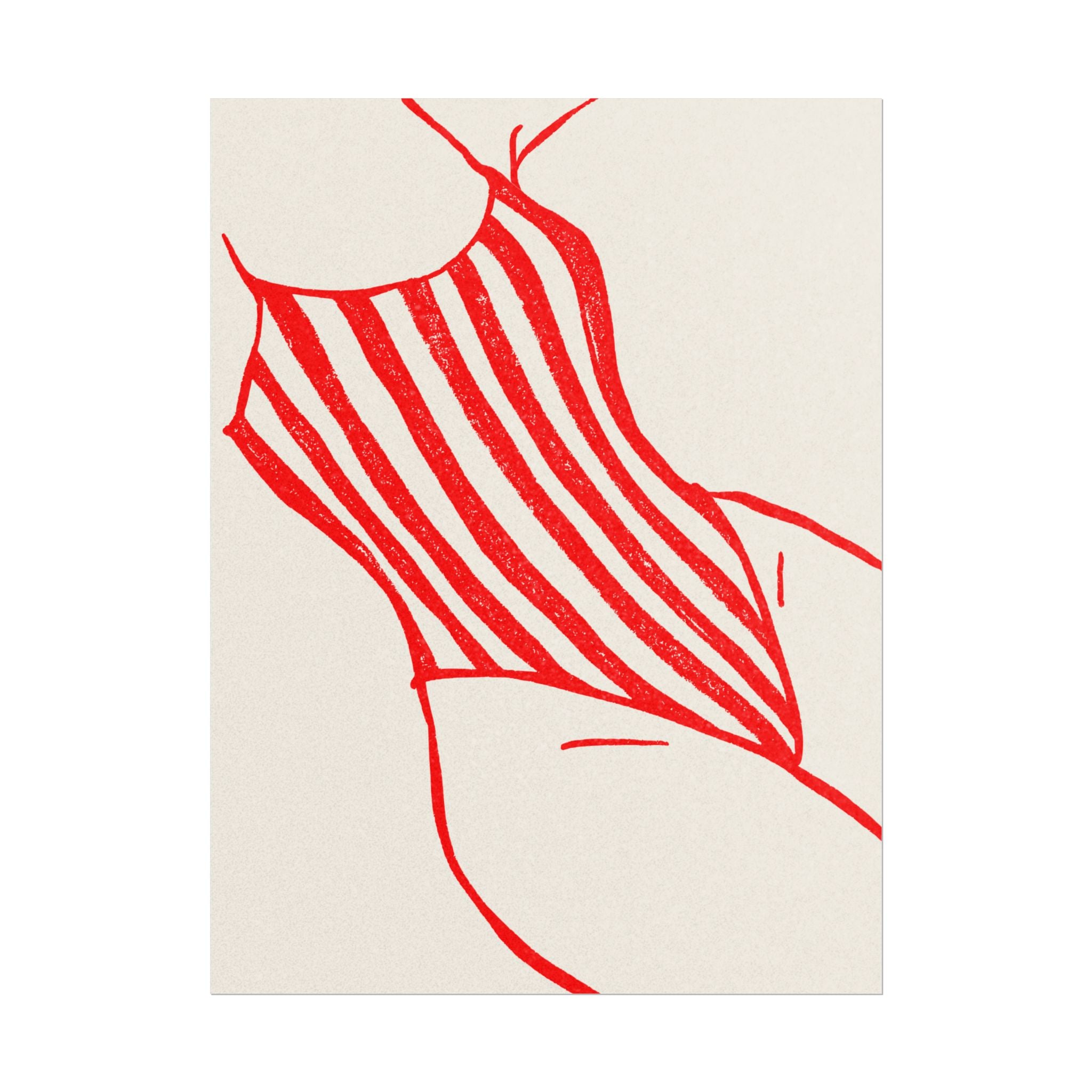 Rolled Poster - Red Swimsuit