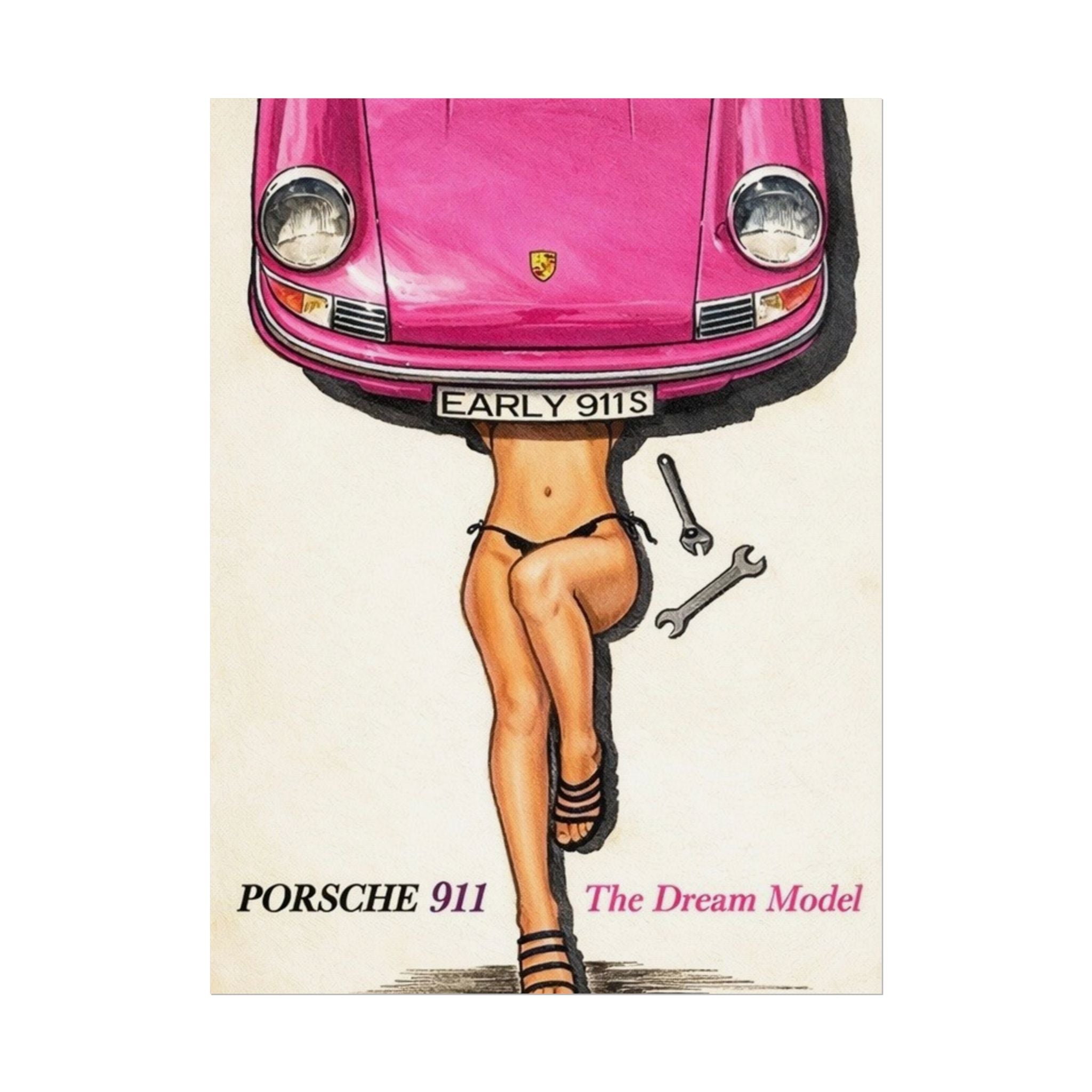 Rolled Poster — Vintage Porsche 911 'The Dream Model'