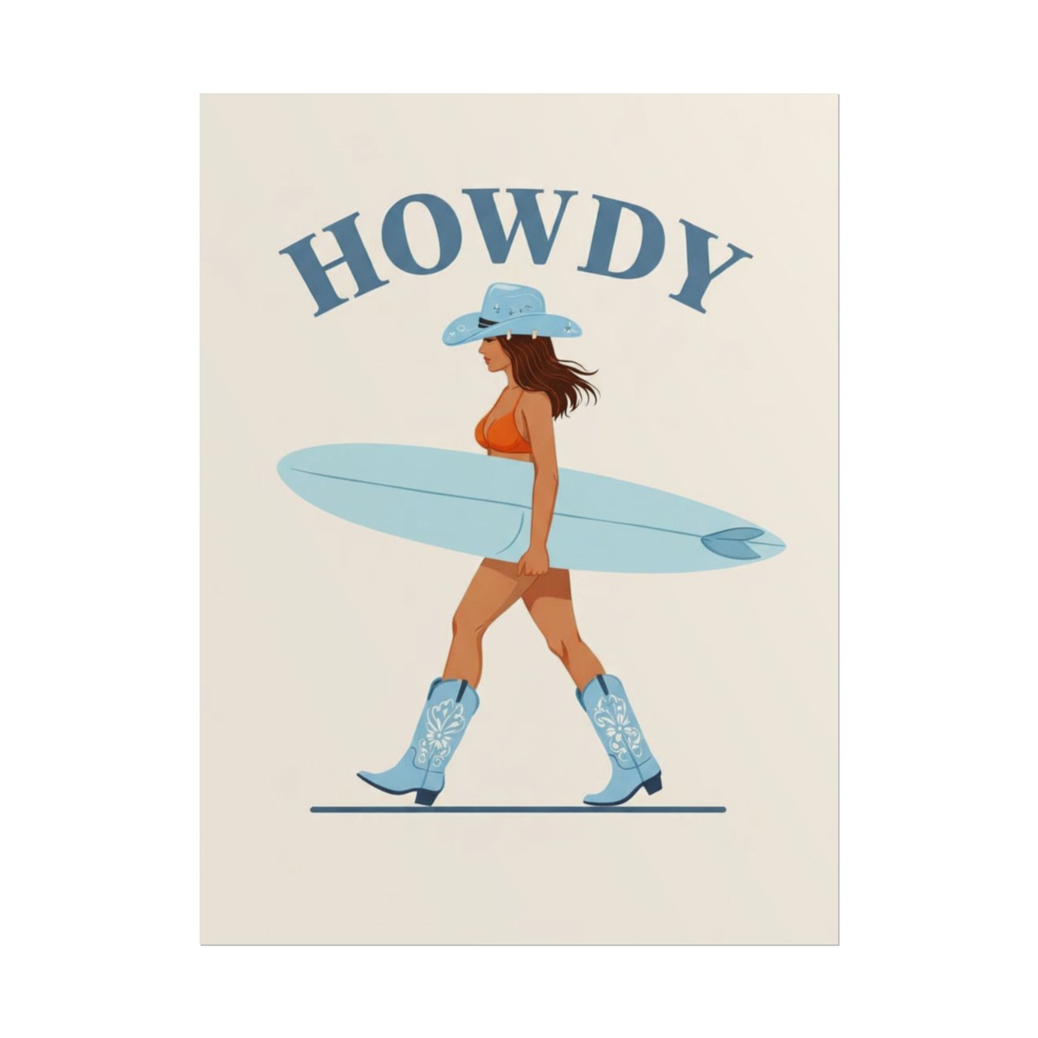 Rolled Poster - Howdy