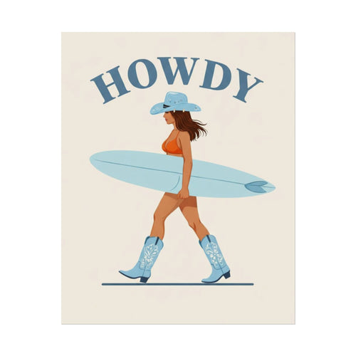 Rolled Poster - Howdy