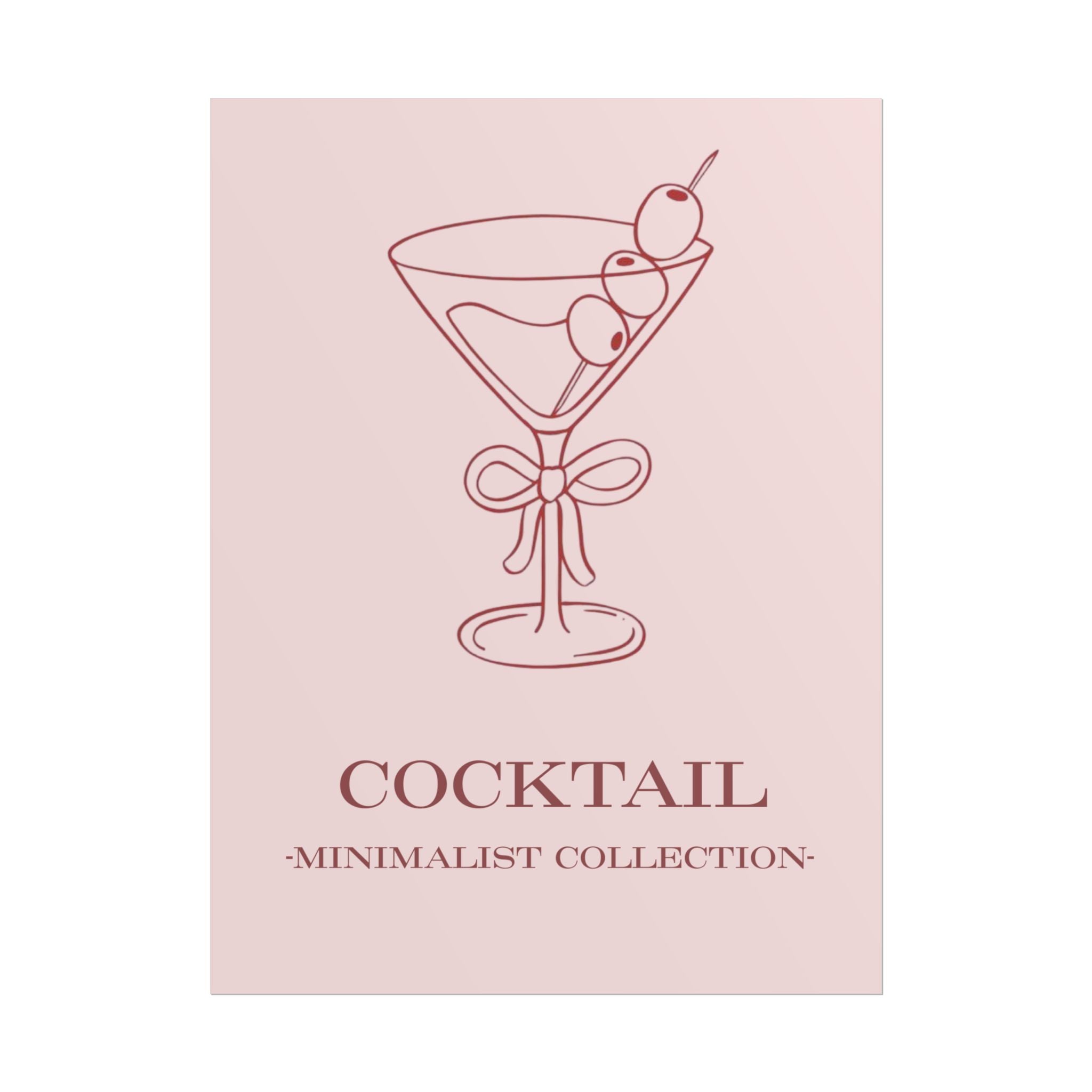 Rolled Posters- Pink Cocktail