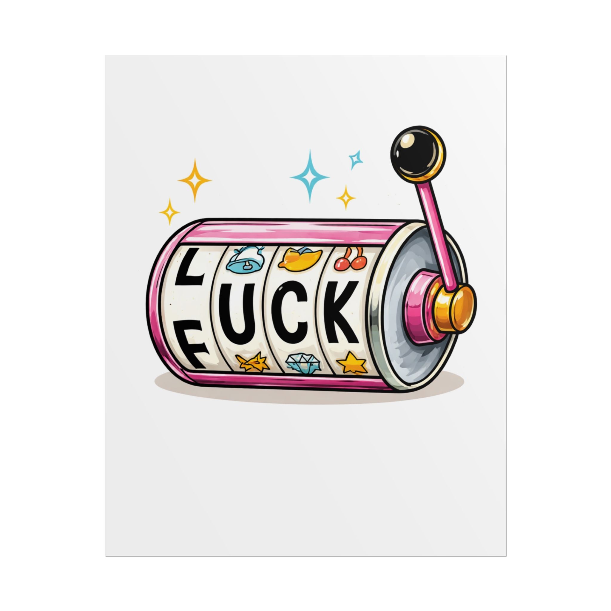 Rolled Poster- Slot Machine 'Luck'