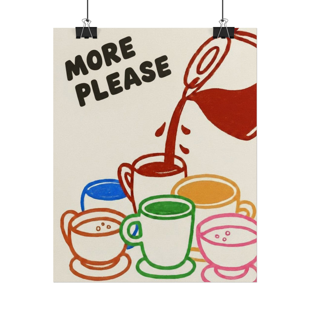 Rolled Poster — More Please