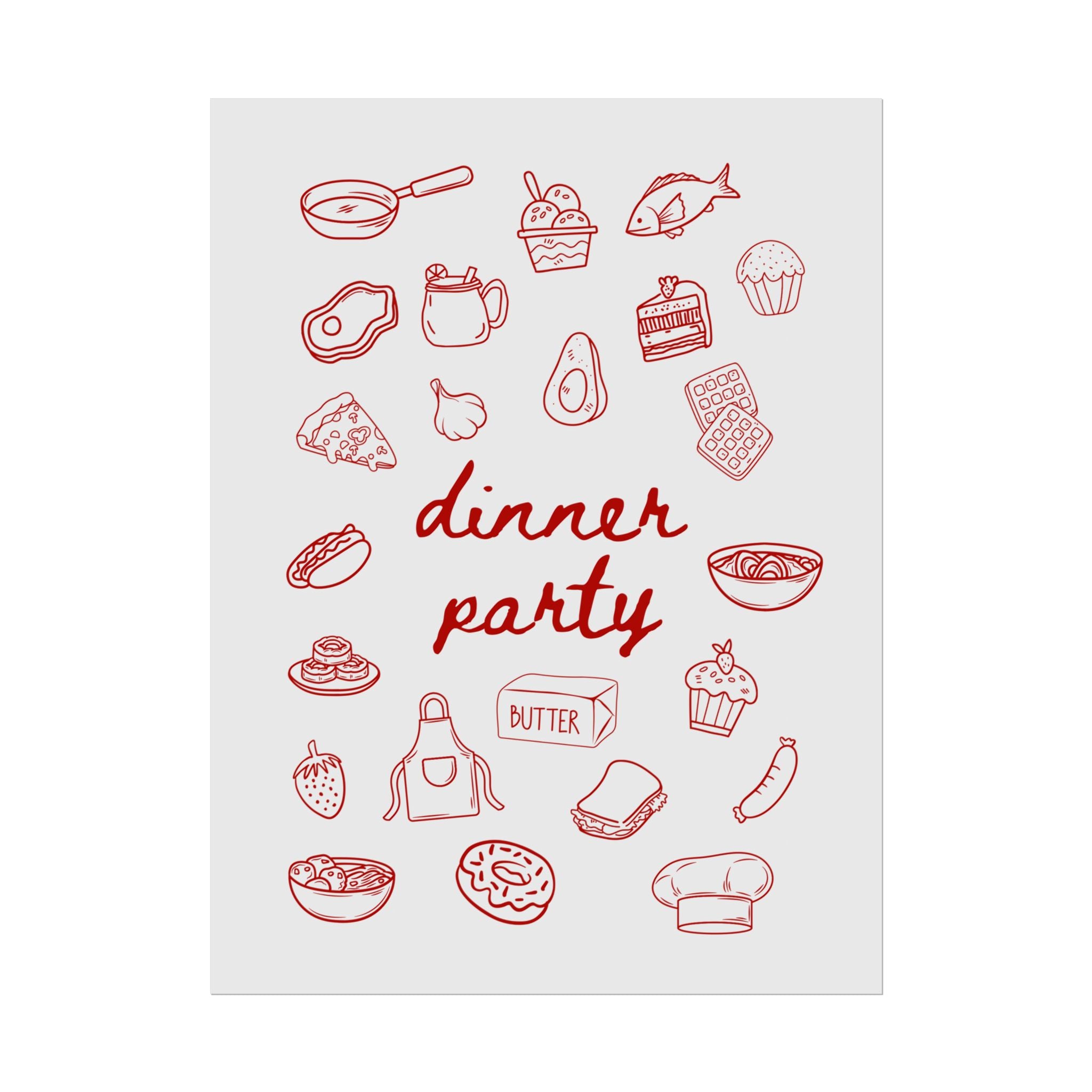 Rolled Poster - Dinner Party