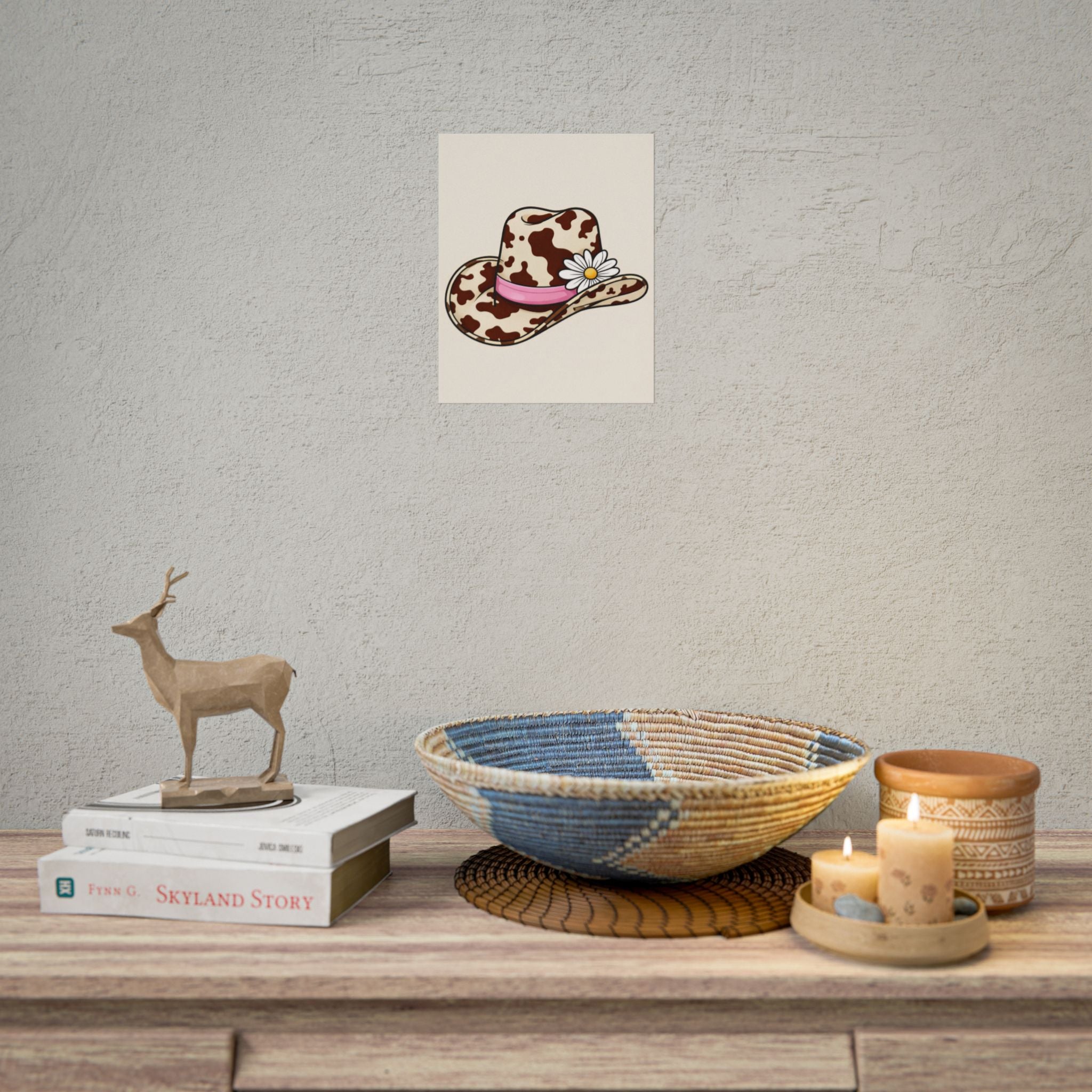 Rolled Poster - Cowgirl Hat