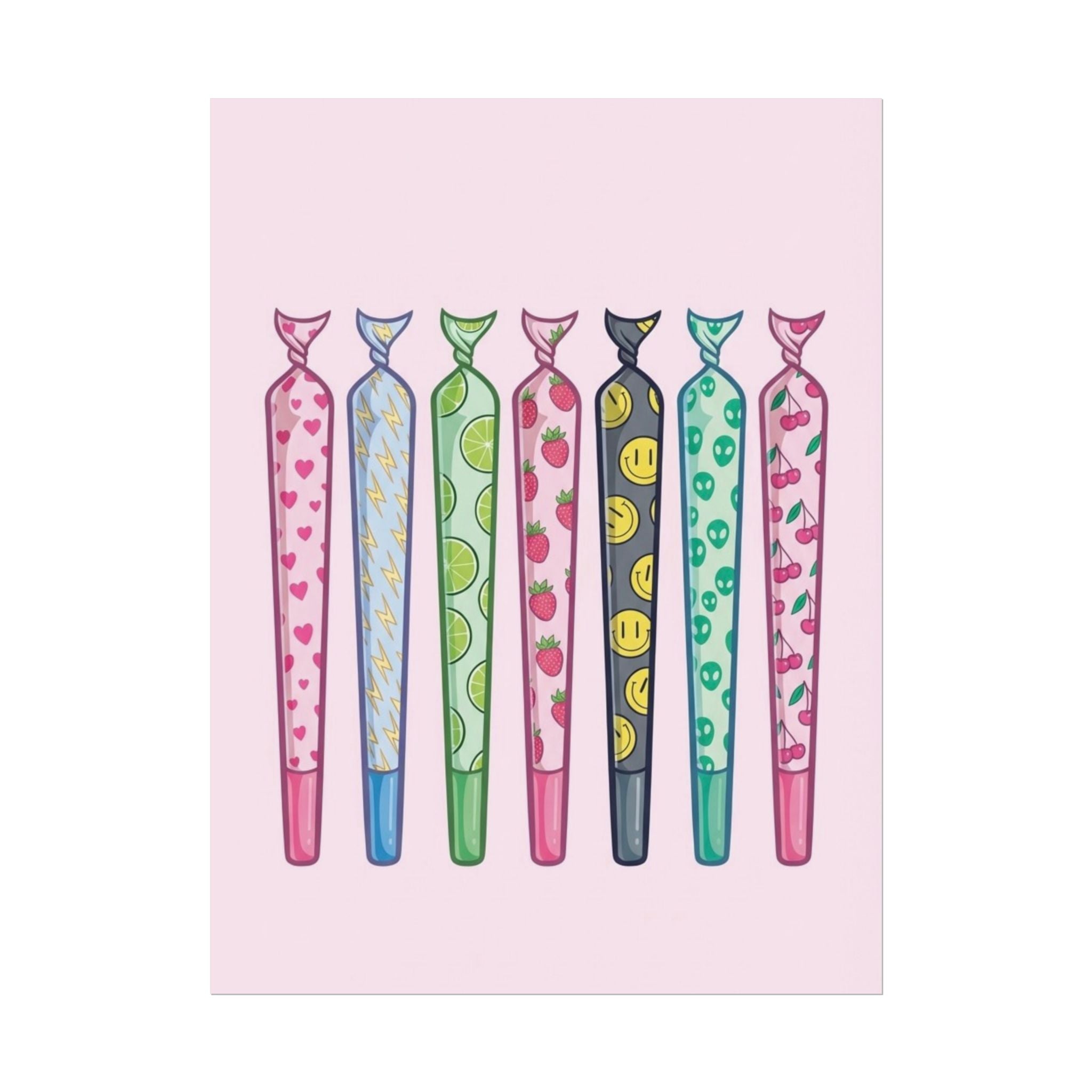 Rolled Posters — Cute Patterned Blunts
