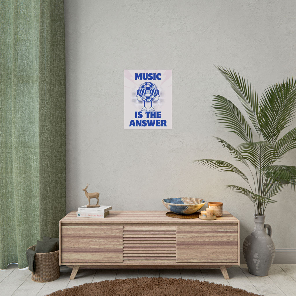 Rolled Poster — Music Is The Answer