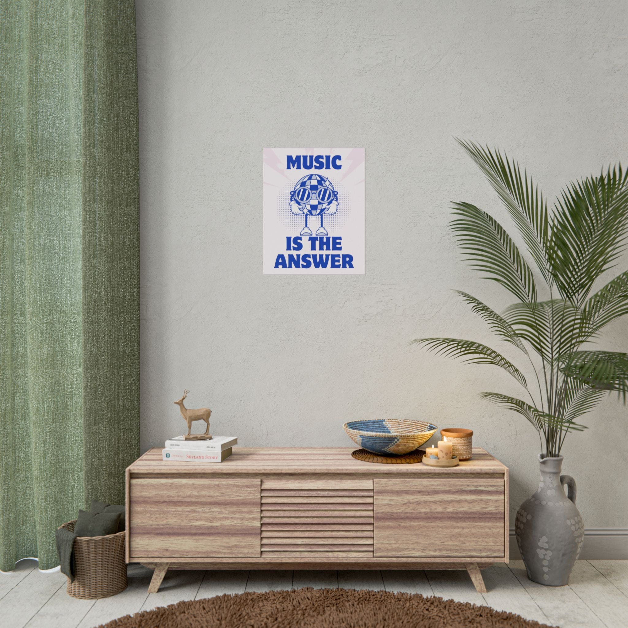 Rolled Poster — Music Is The Answer