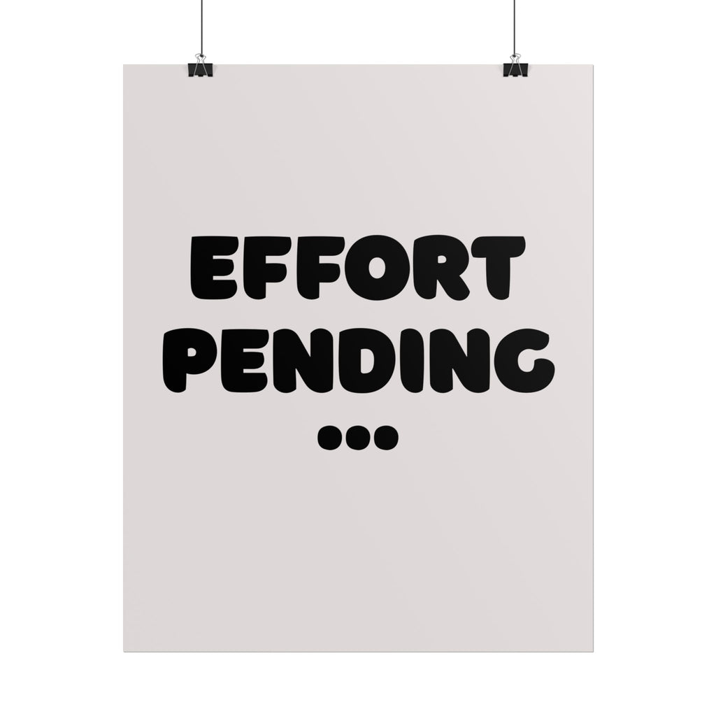 Rolled poster - Effort pending