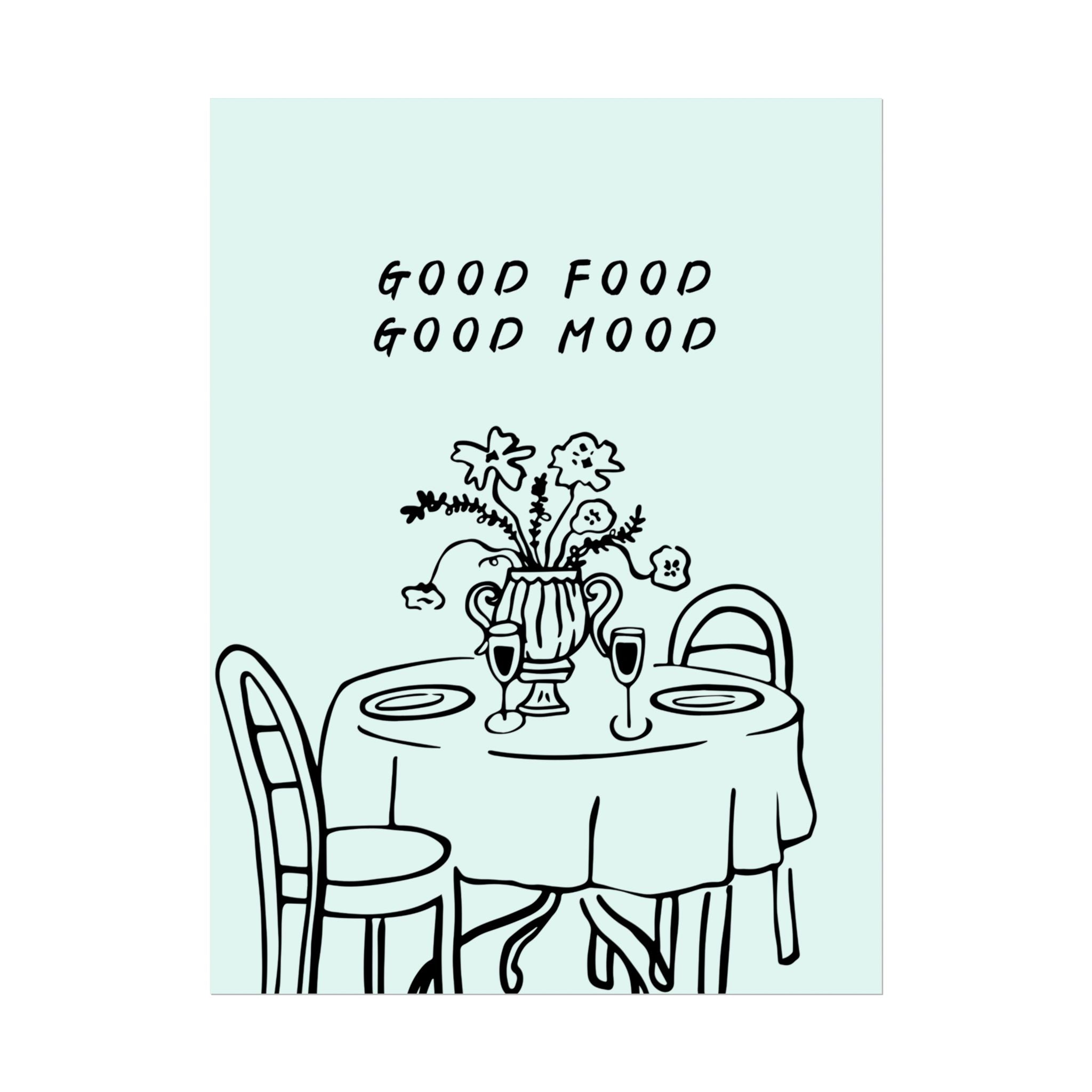 Rolled Poster — Good Food Good Mood