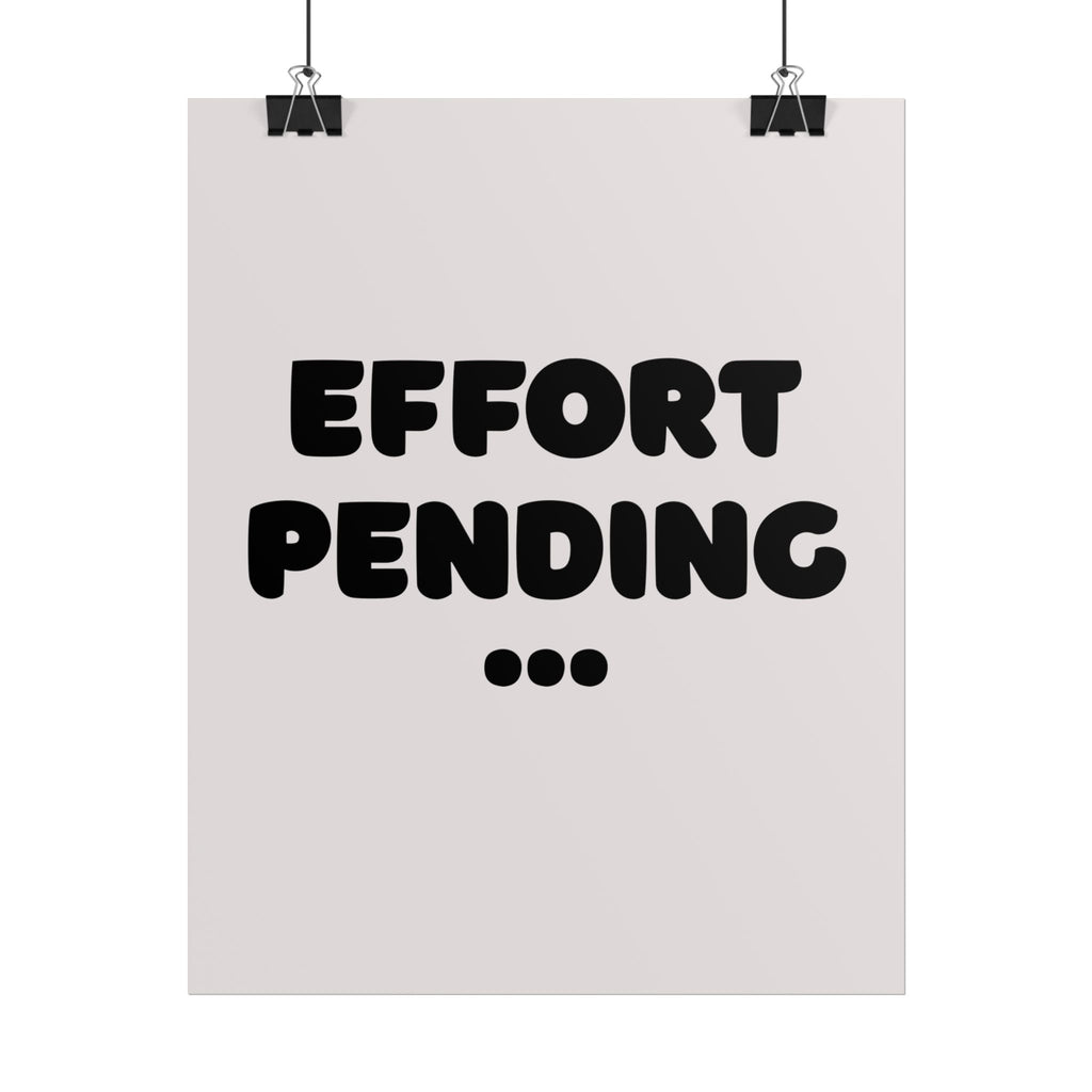 Rolled poster - Effort pending