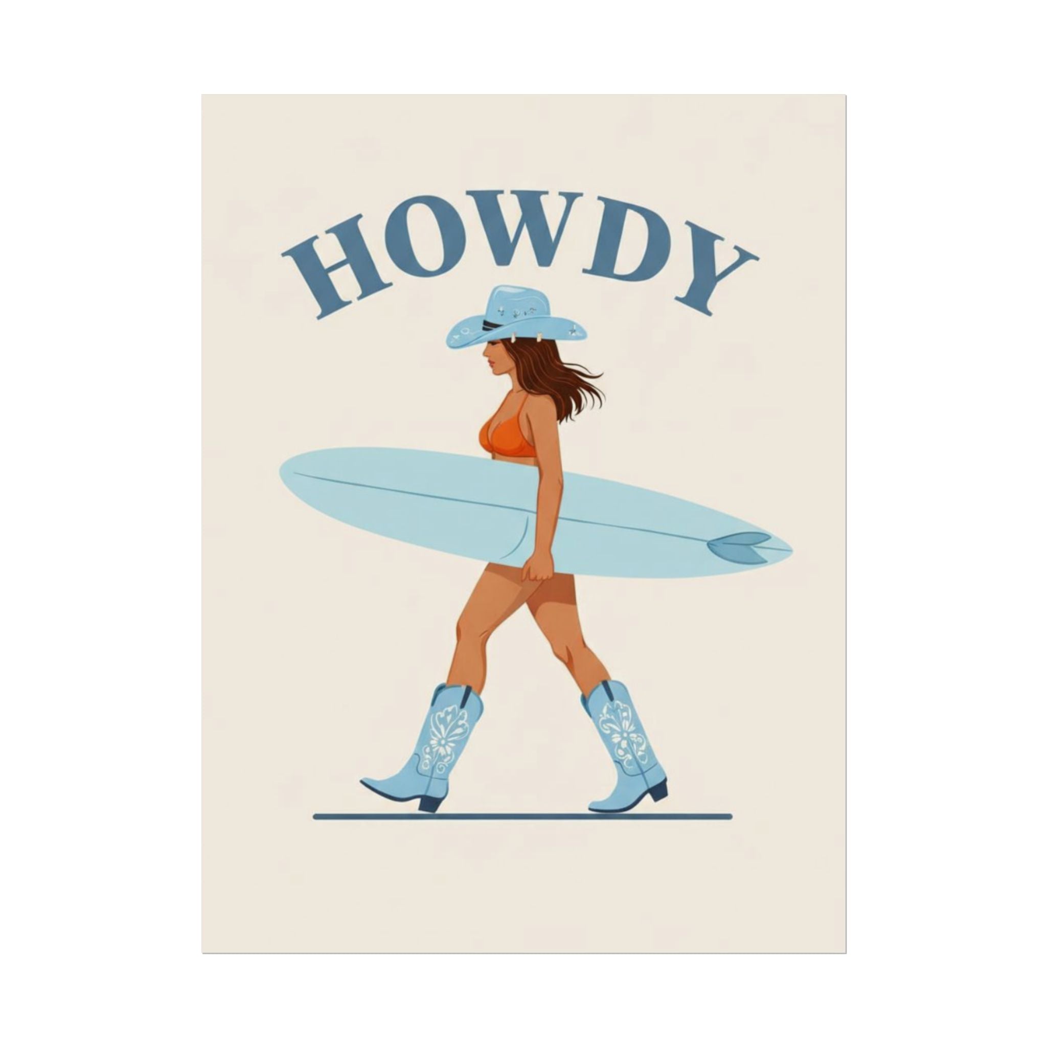 Rolled Poster - Howdy