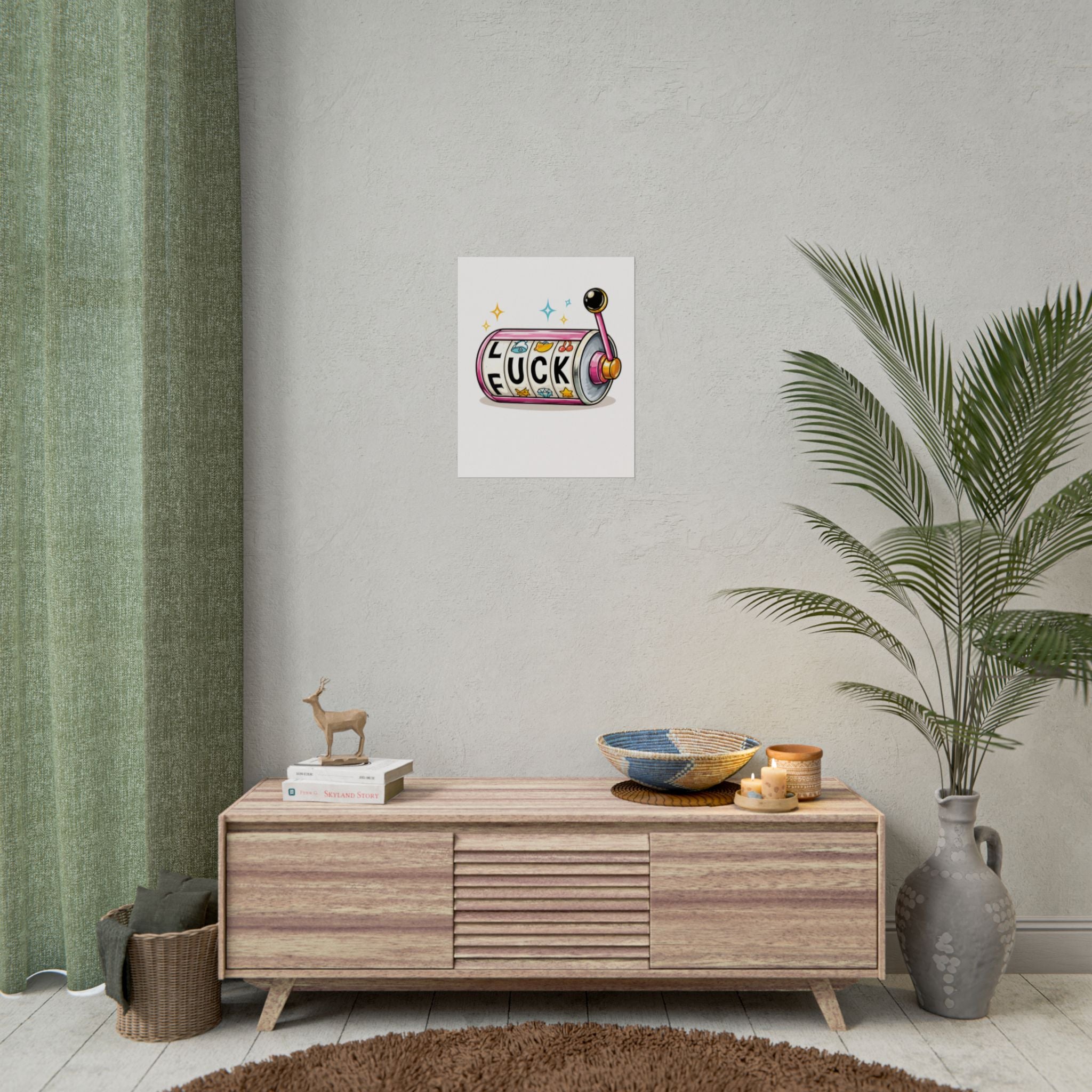 Rolled Poster- Slot Machine 'Luck'