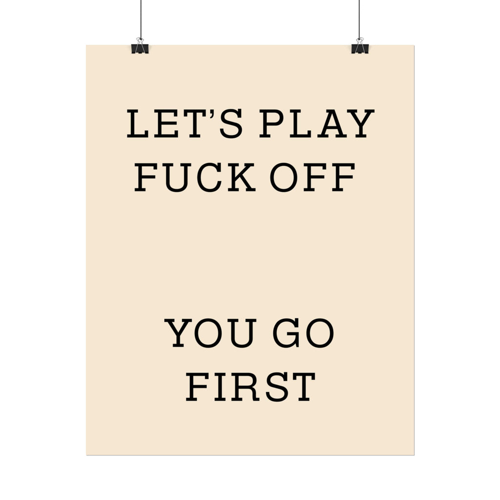 Rolled Posters - Lets Play