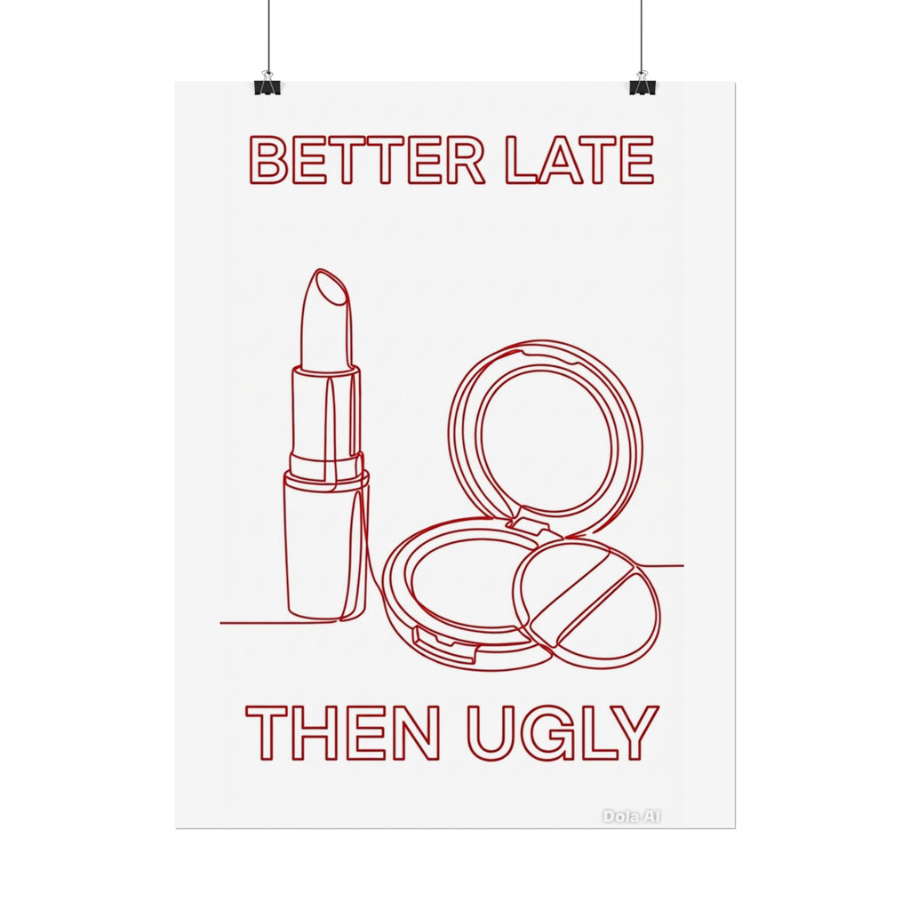 Rolled Poster - Better Late Than Ugly