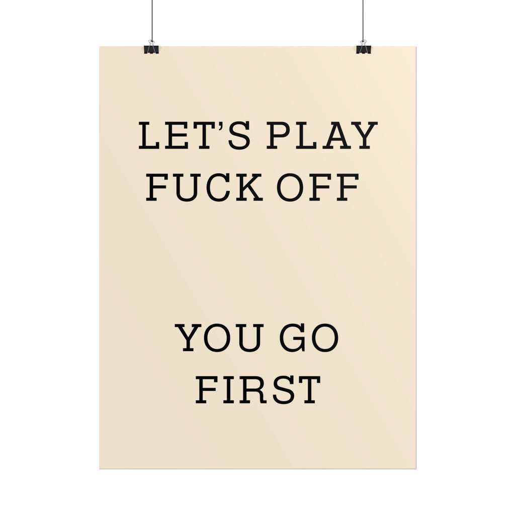 Rolled Posters - Lets Play