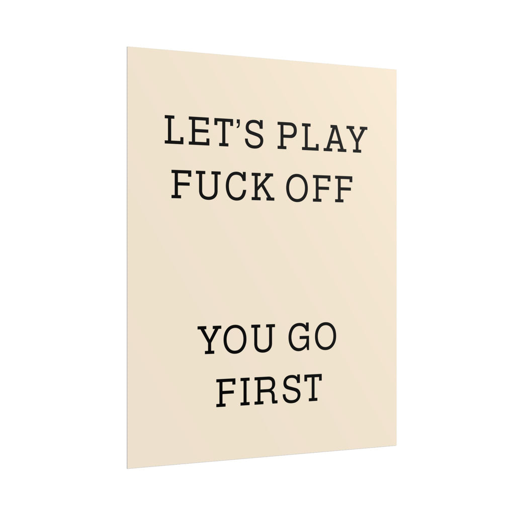 Rolled Posters - Lets Play