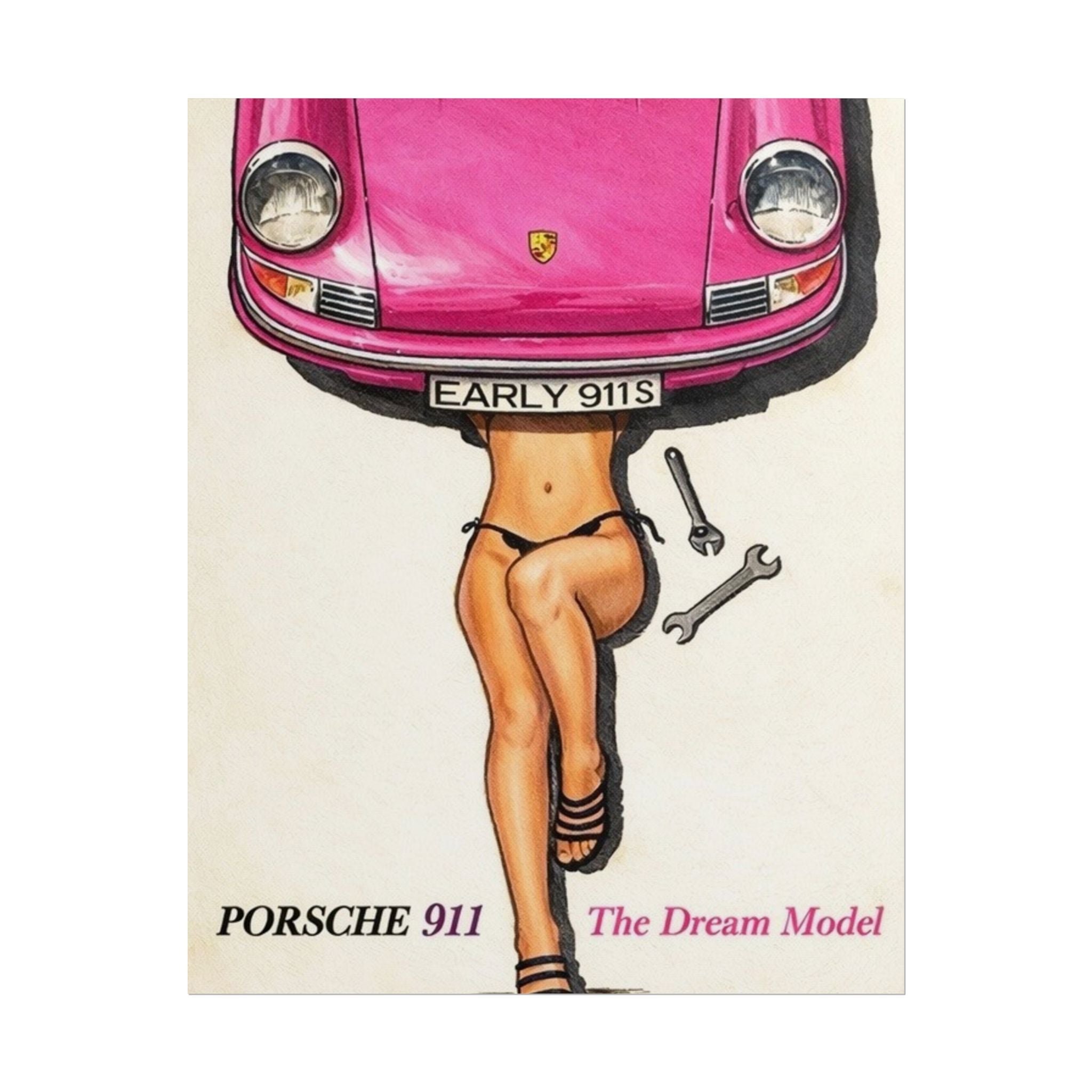 Rolled Poster — Vintage Porsche 911 'The Dream Model'