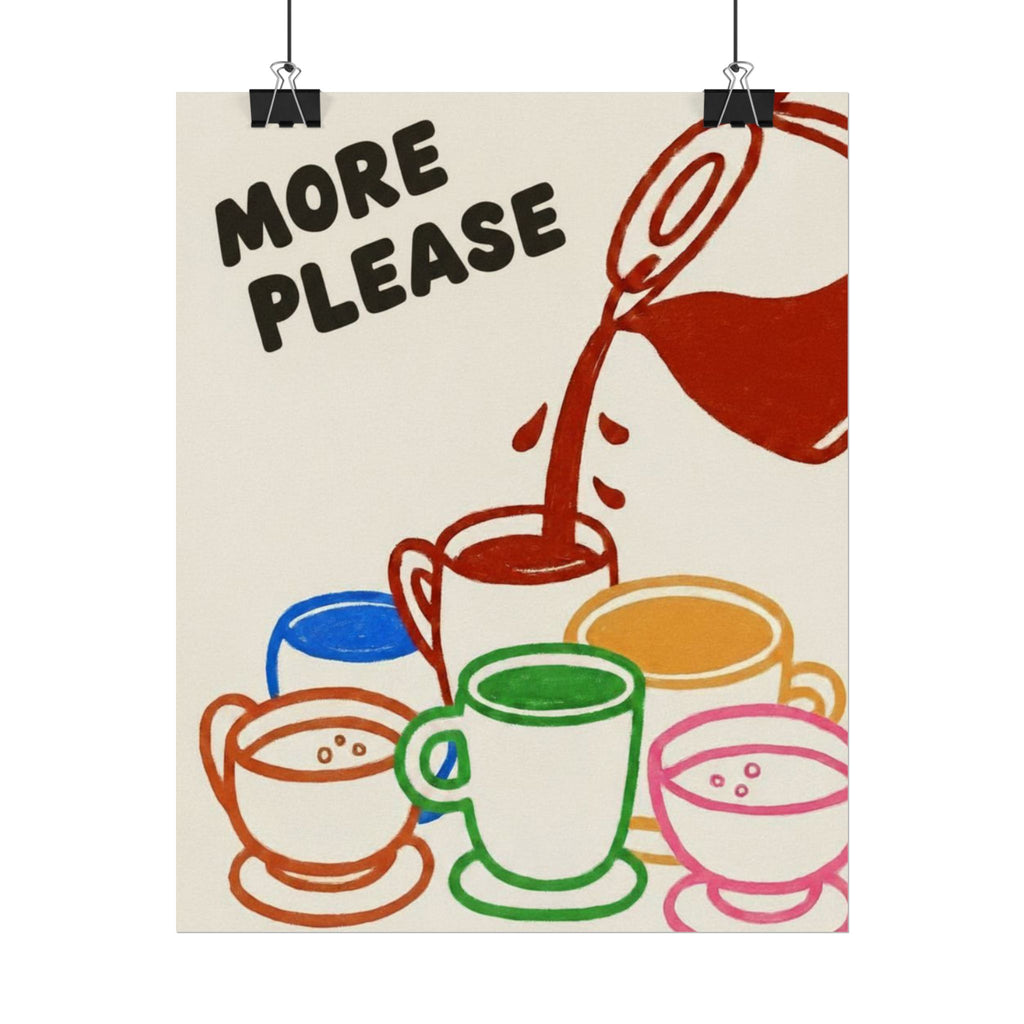 Rolled Poster — More Please