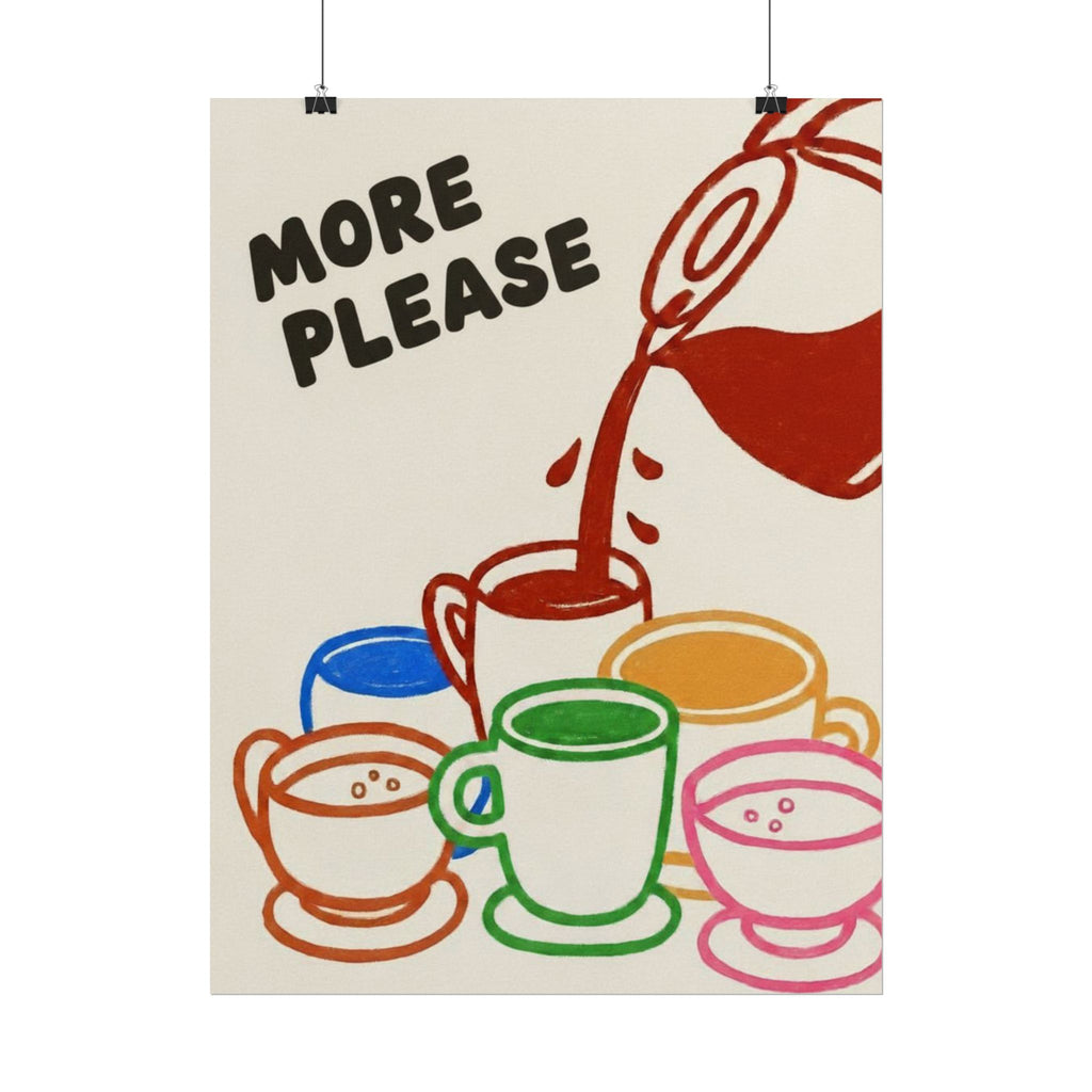 Rolled Poster — More Please